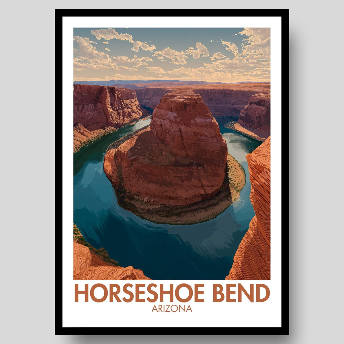 Horseshoe Bend Poster - WanderWall