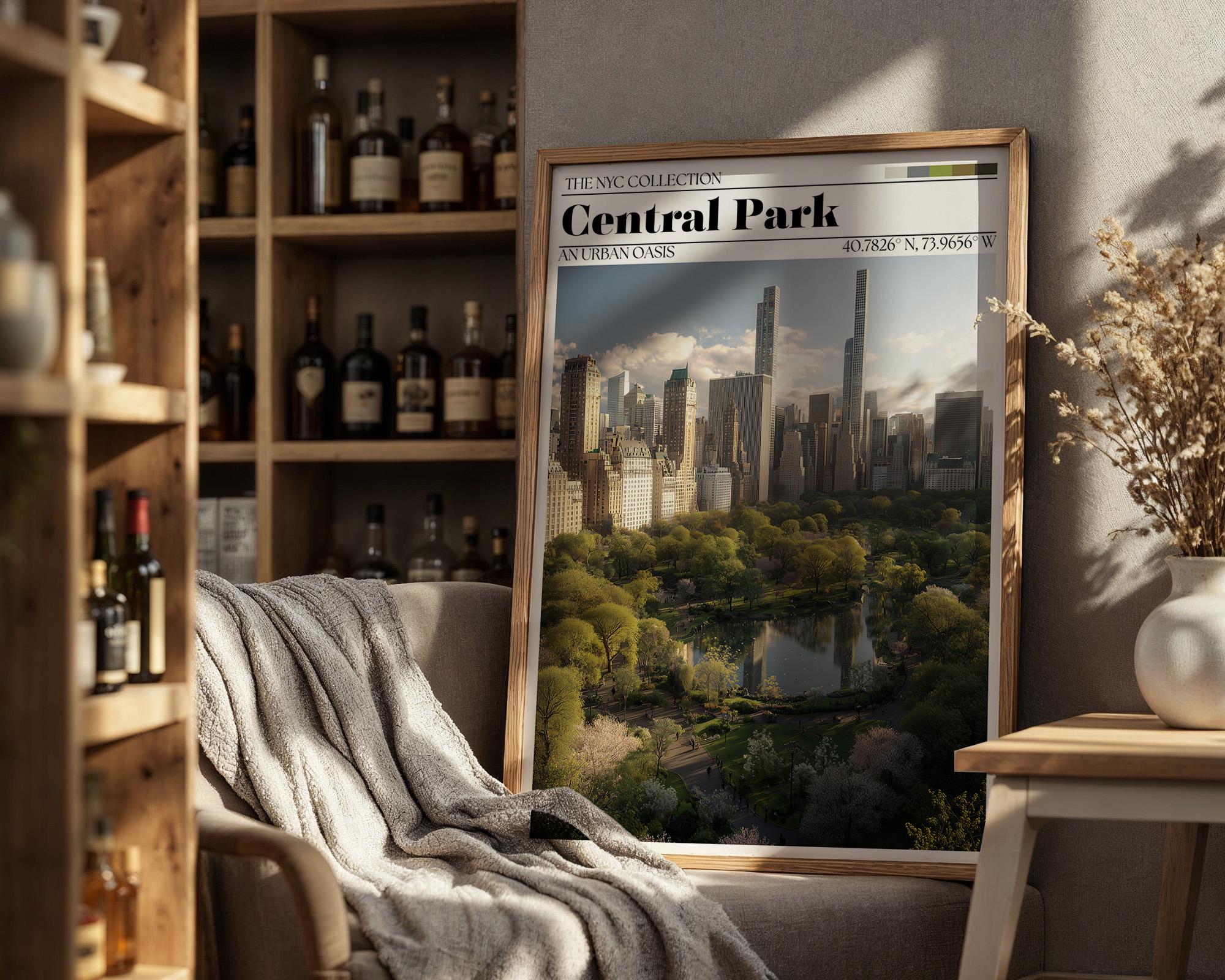 Central Park Poster – New York City Wall Art Print