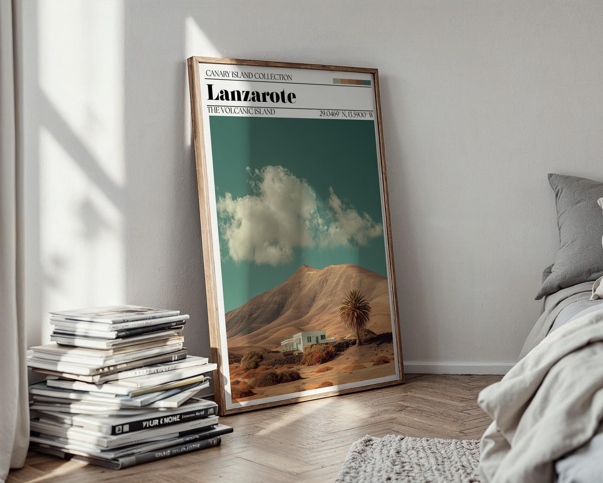 Lanzarote Poster – Canary Islands Travel Art Print
