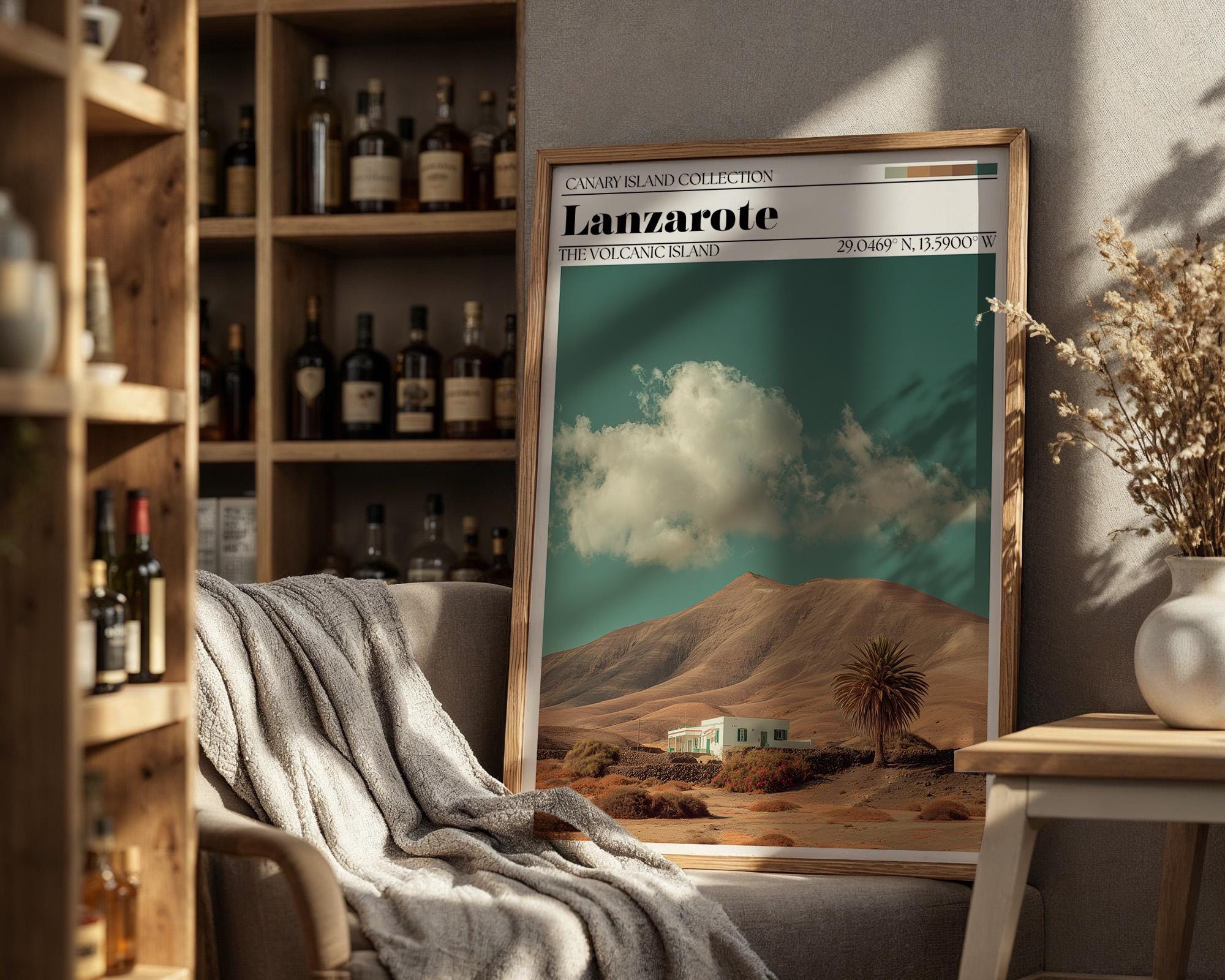 Lanzarote Poster – Canary Islands Travel Art Print
