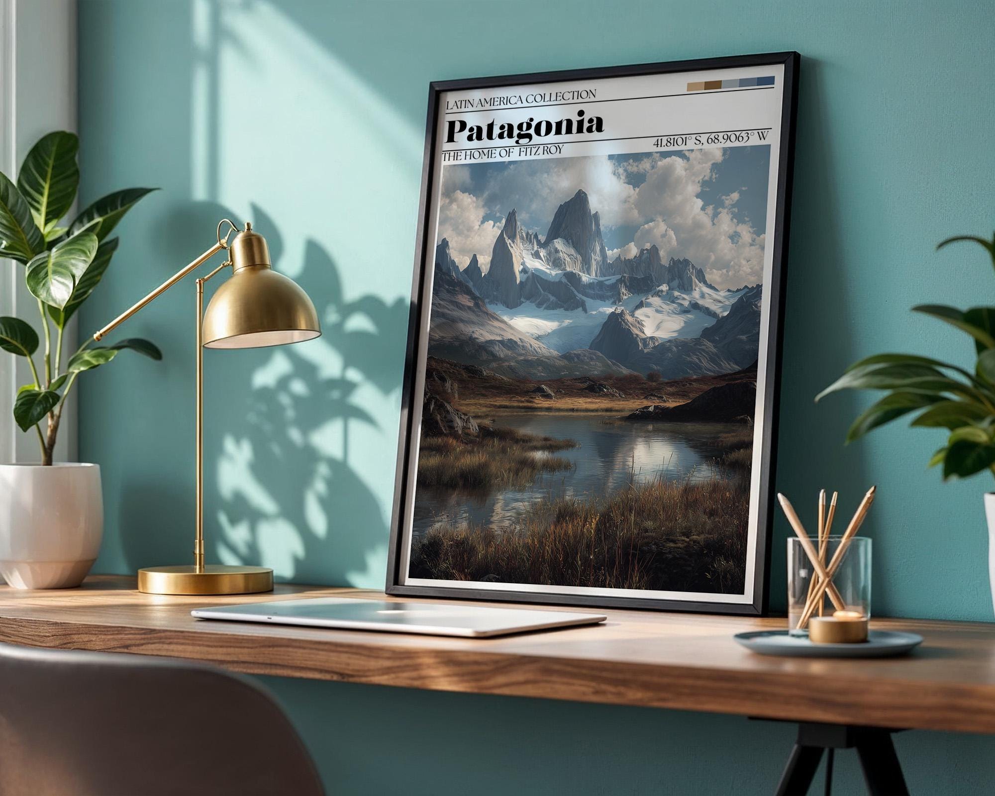 Fitz Roy Patagonia Poster – Patagonia Travel Wall Art Print