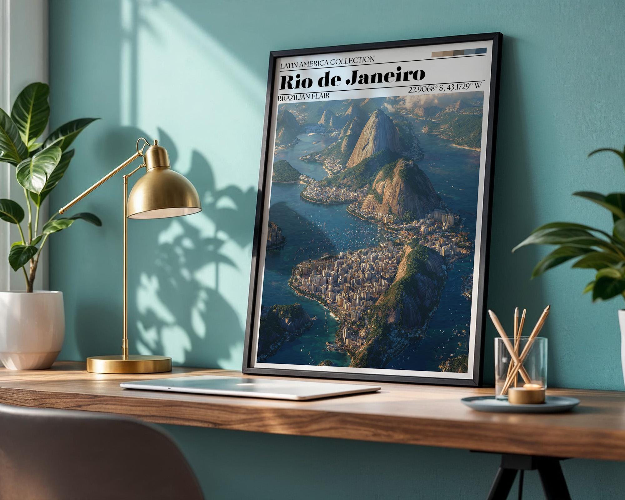 Rio de Janeiro Poster – Brazil Travel Wall Art Print