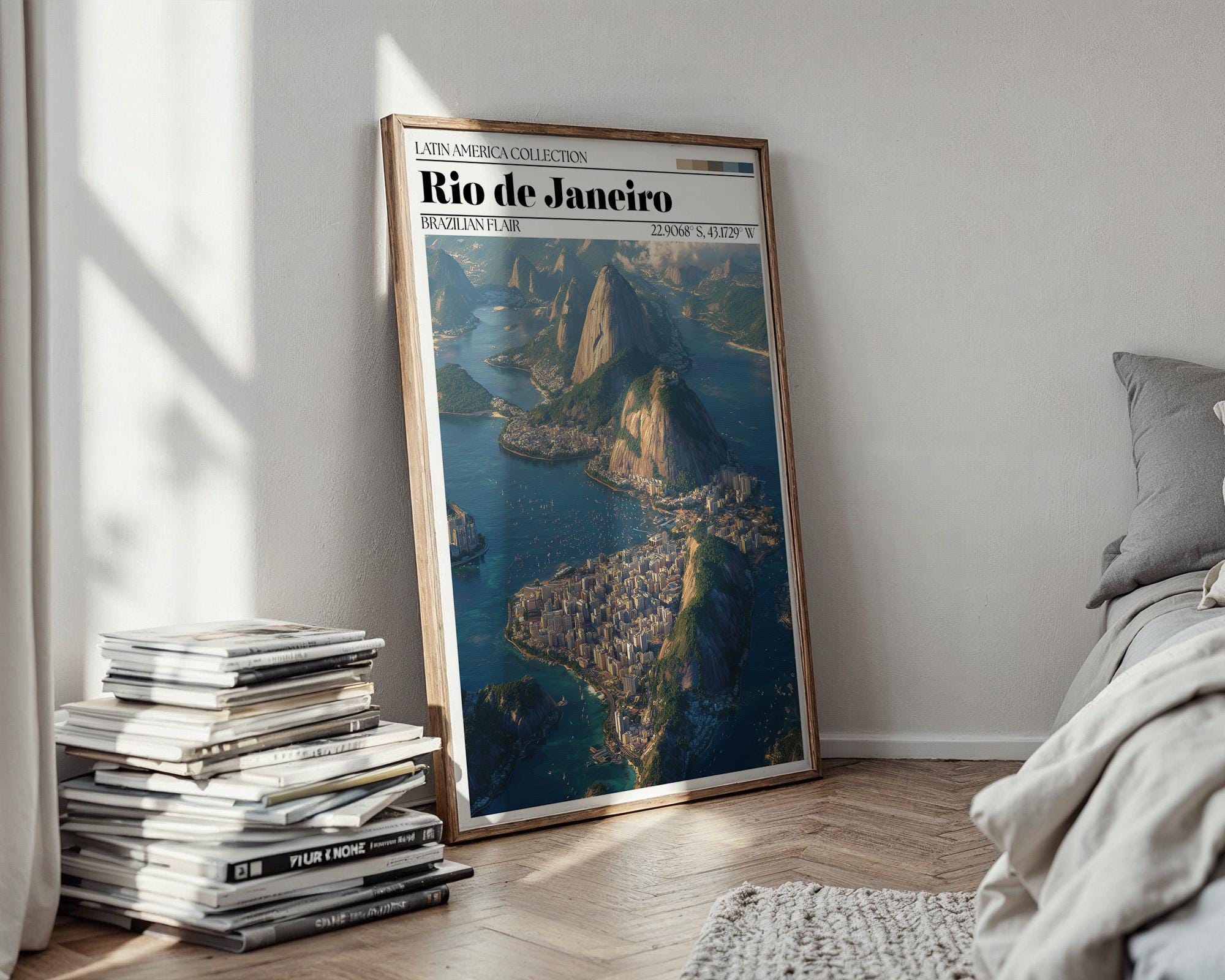 Rio de Janeiro Poster – Brazil Travel Wall Art Print