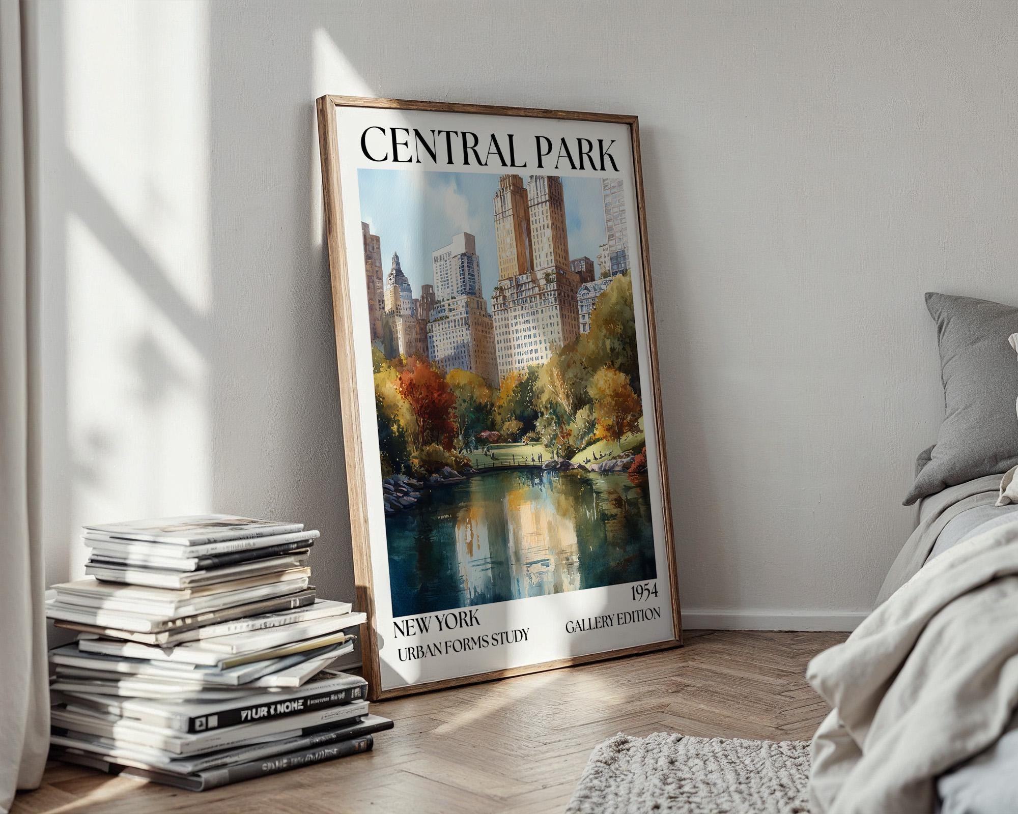 Central Park New York Poster - Henri Mattise Travel Wall Art