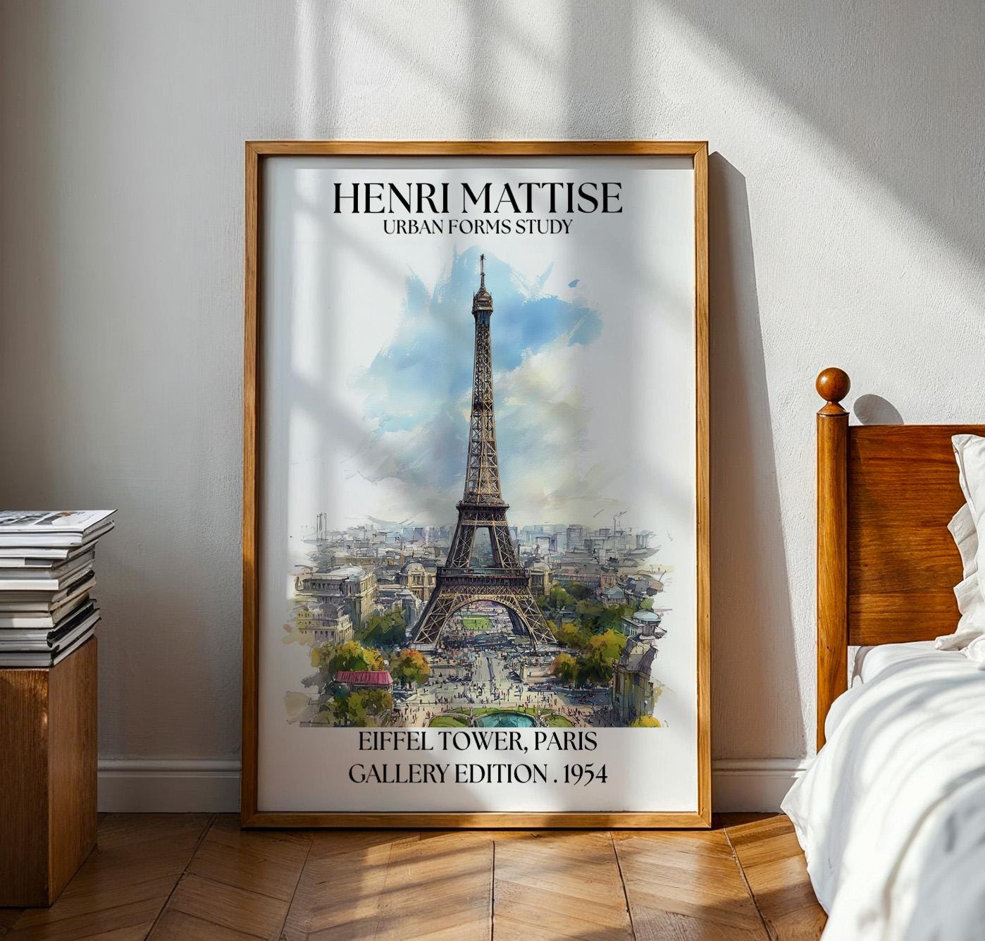 Henri Mattise Eiffel Tower Poster - Paris Travel Wall Art