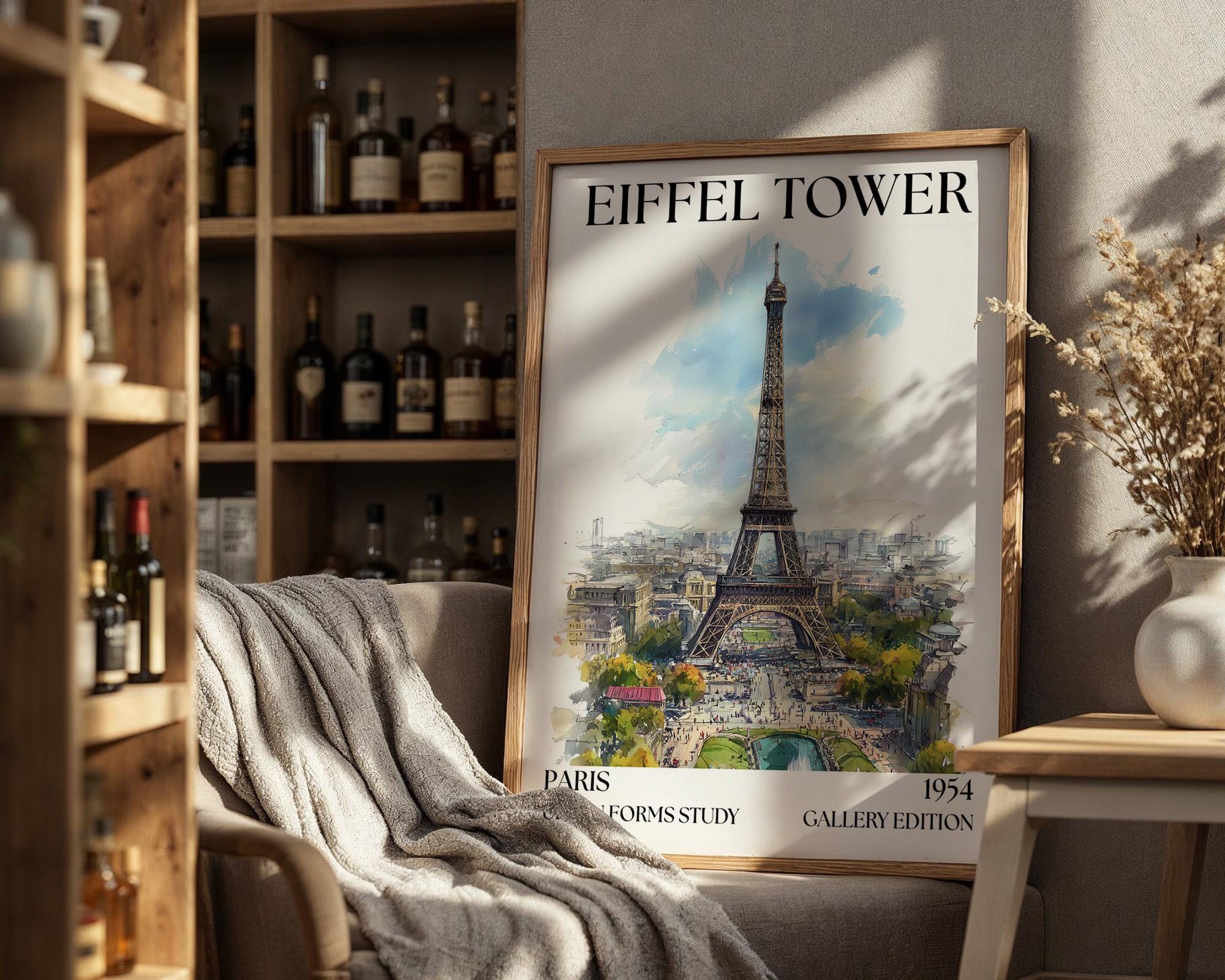 Eiffel Tower Henri Mattise Poster - Paris Travel Wall Art Print