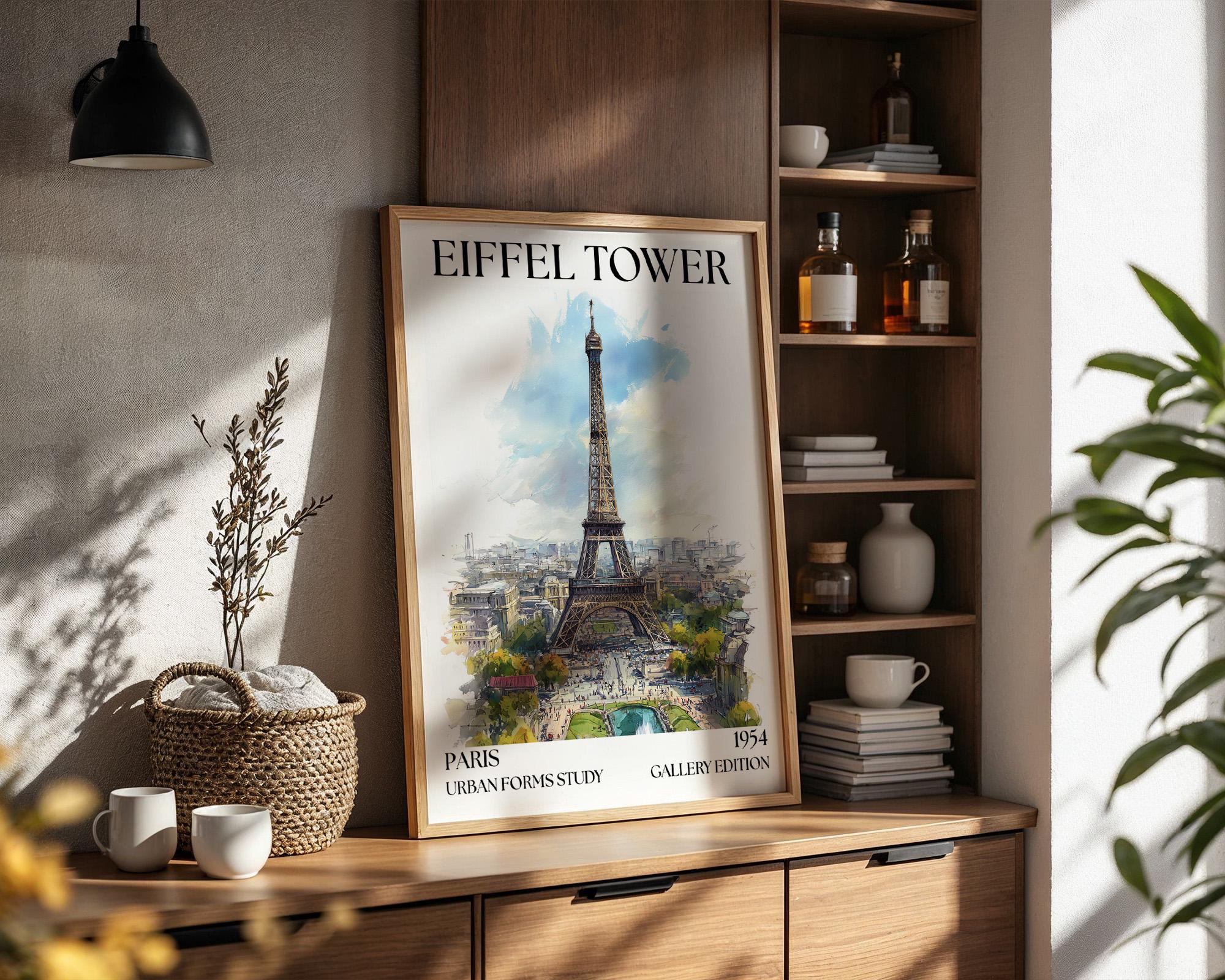 Eiffel Tower Henri Mattise Poster - Paris Travel Wall Art Print