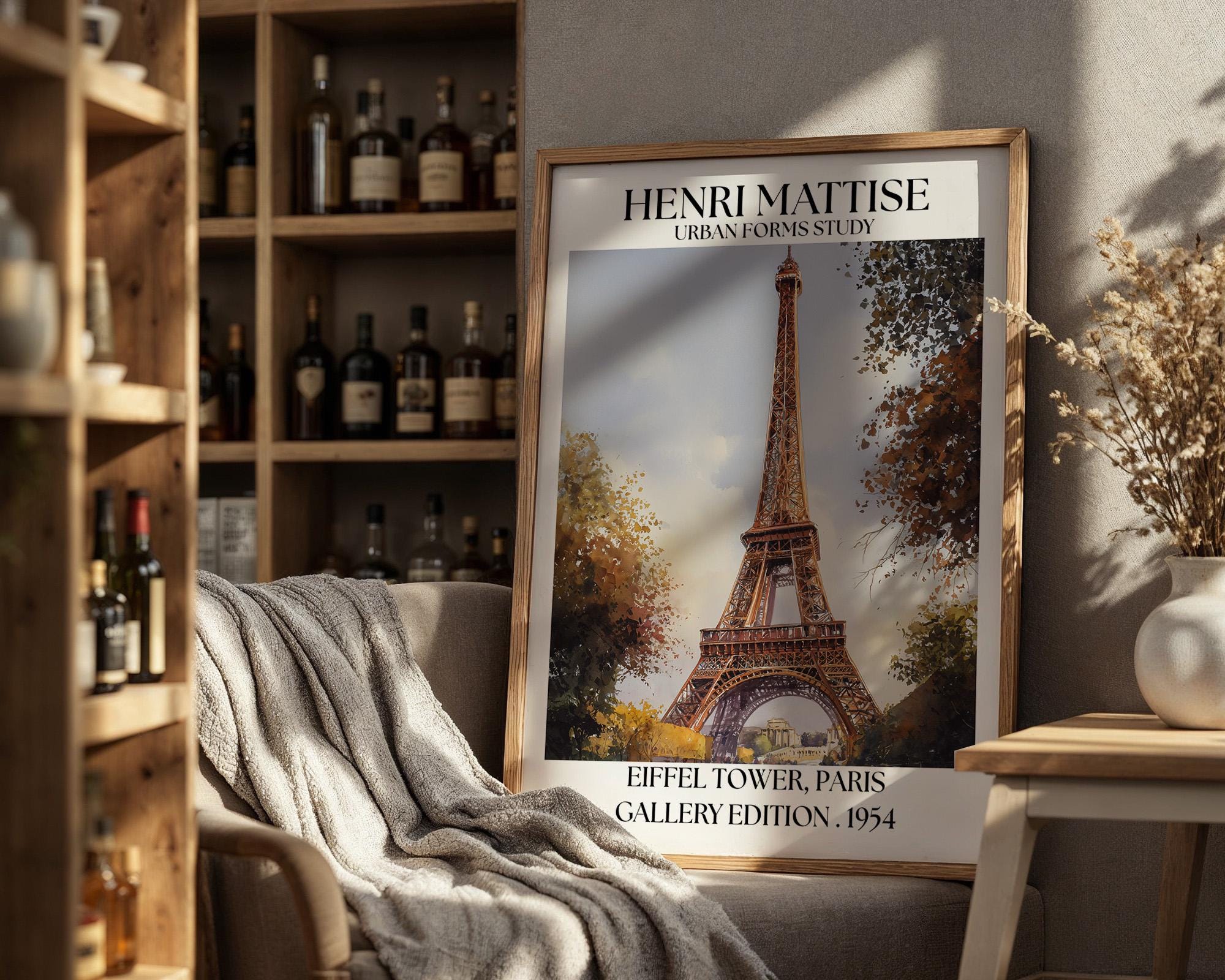 Henri Mattise Eiffel Tower Poster - Paris Wall Art Print