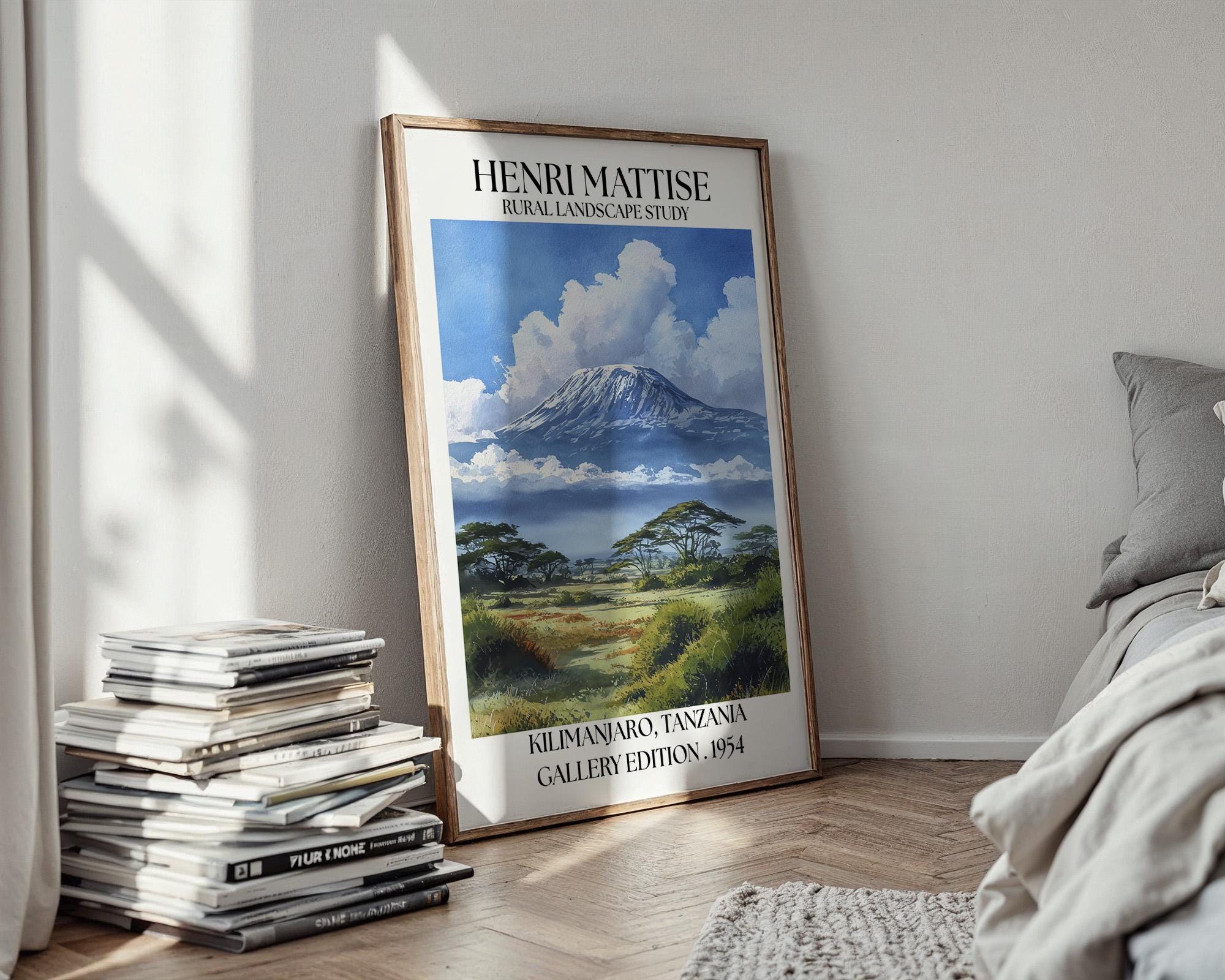 Henri Mattise Kilimanjaro Poster - Kilimanjaro Travel Wall Art Print