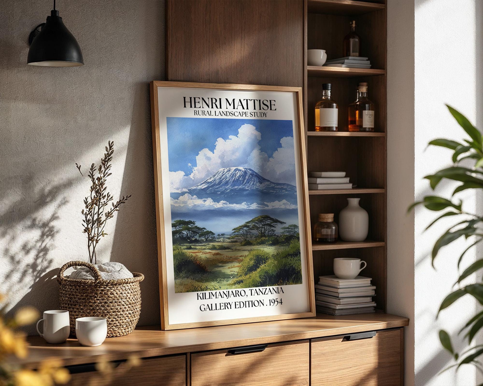 Henri Mattise Kilimanjaro Poster - Kilimanjaro Travel Wall Art Print