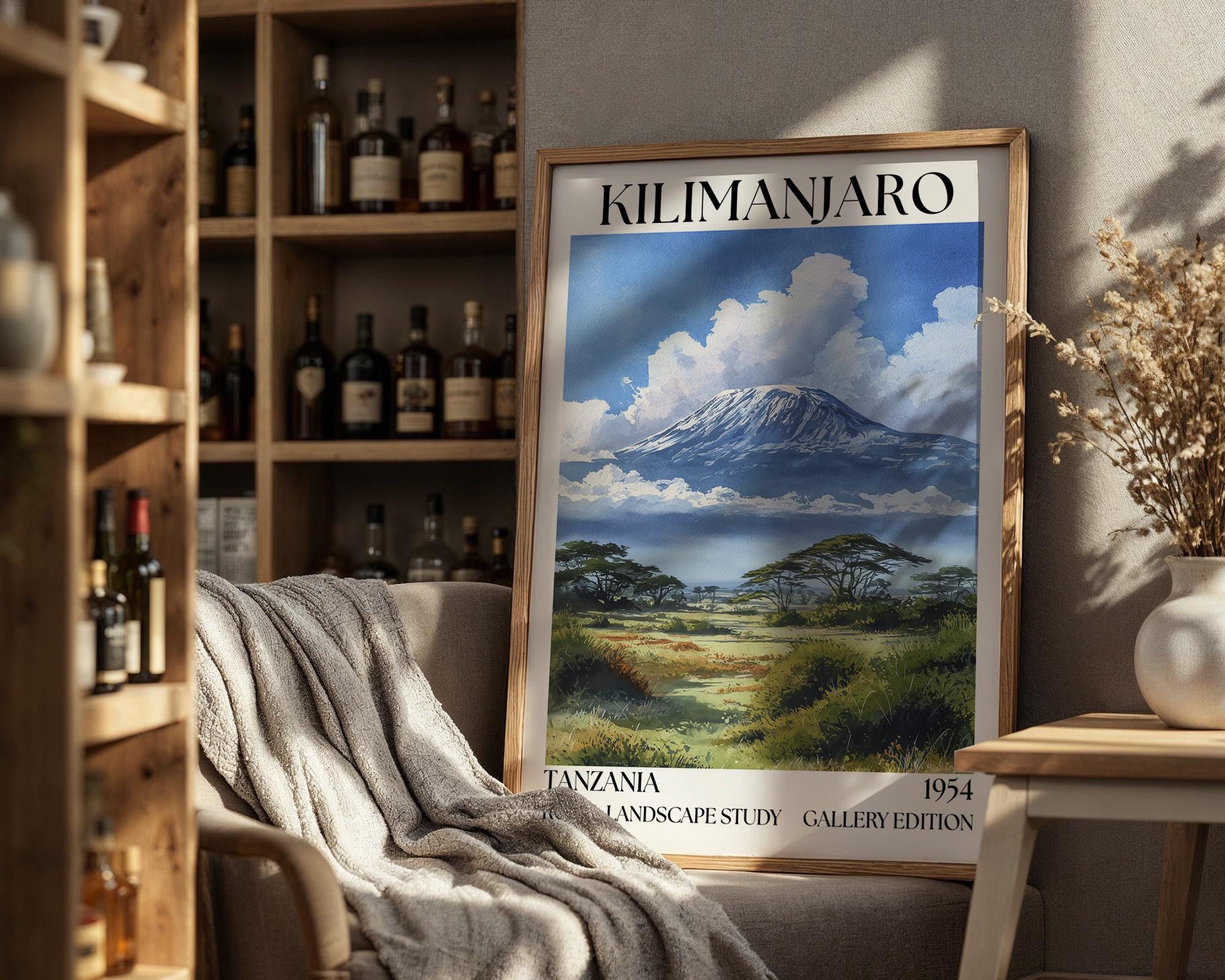 Kilimanjaro Henri Mattise Poster - Kilimanjaro Watercolour Wall Art