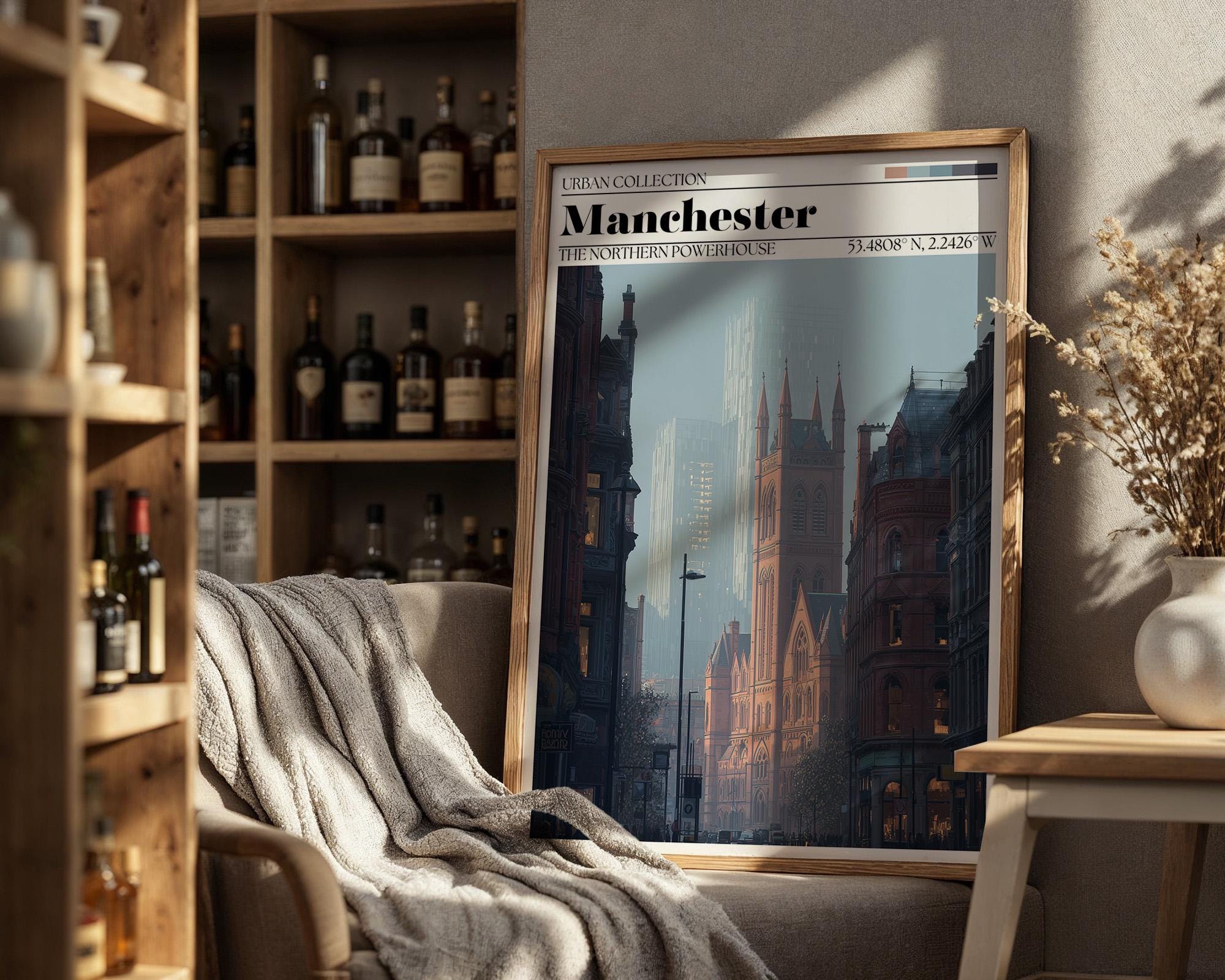 Manchester Poster - Manchester Travel Wall Art Print