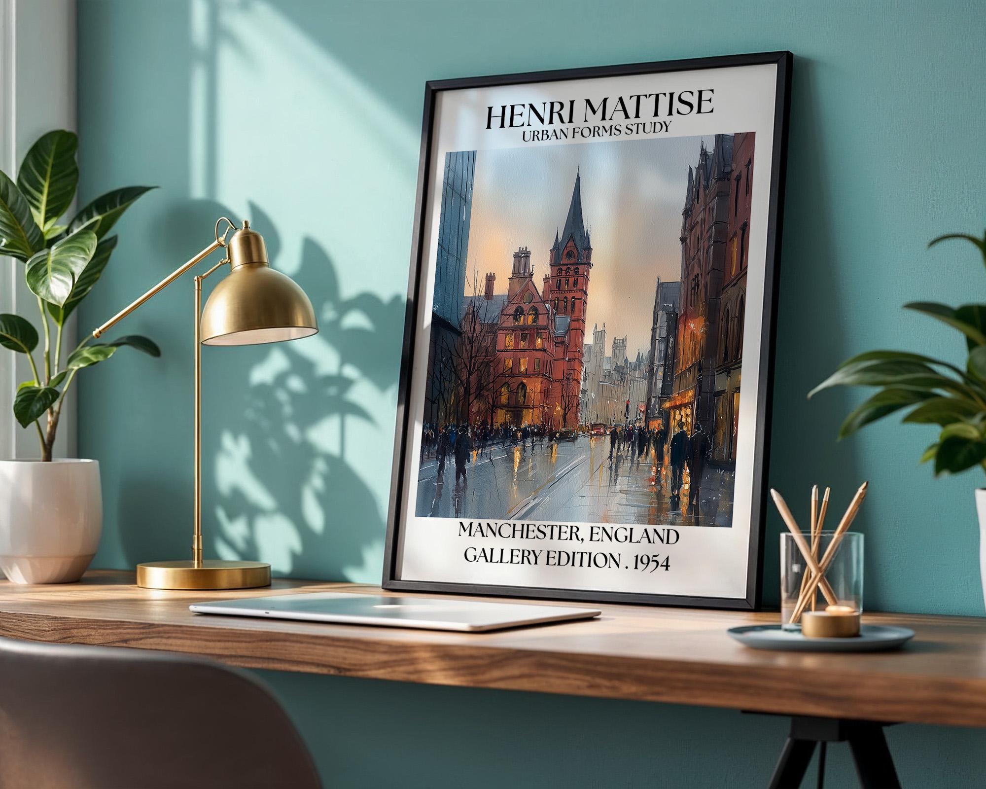 Henri Mattise Manchester Poster - Manchester Travel Wall Art