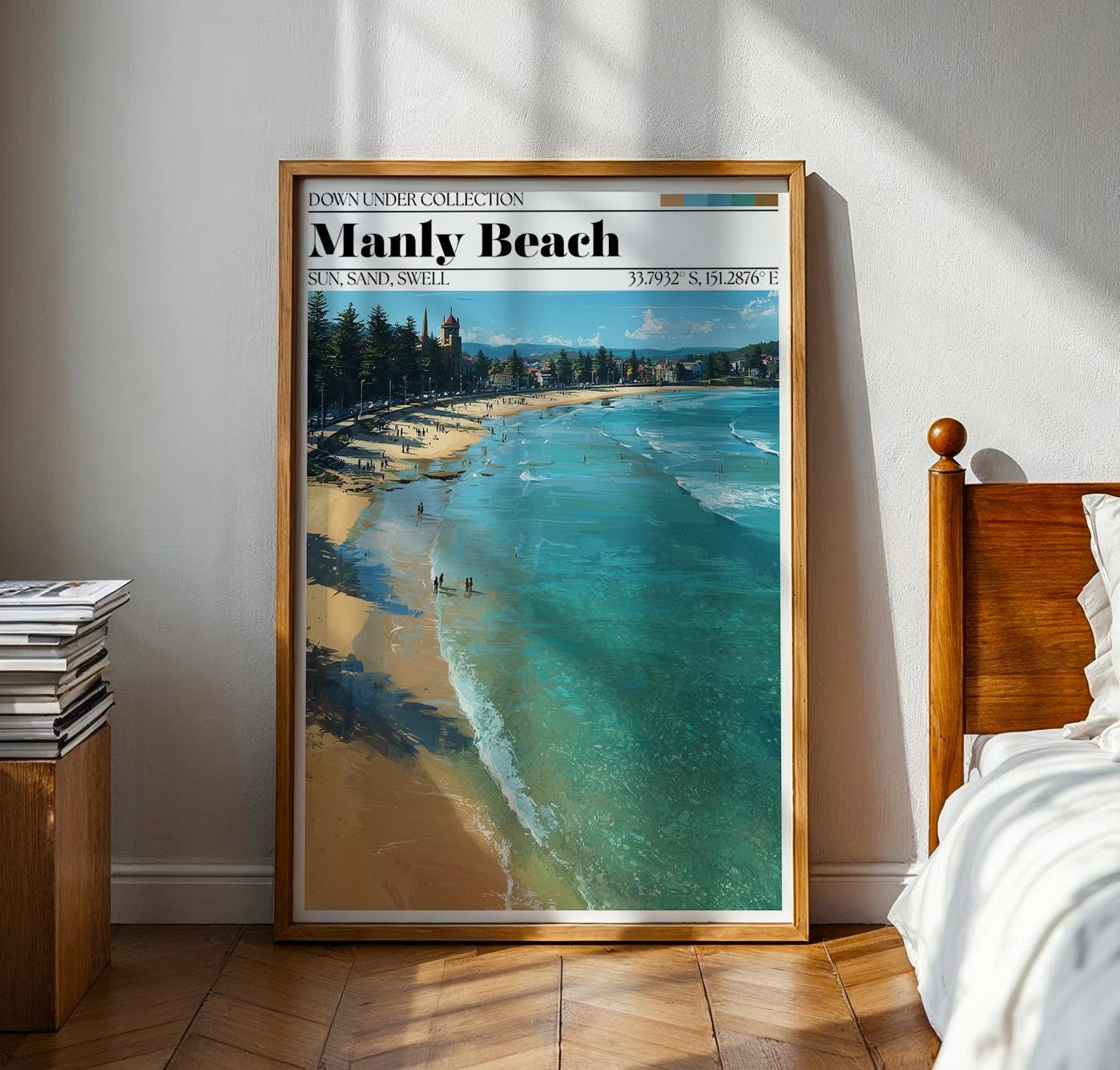 Manly Beach Australia Art Print – Sydney Travel Poster