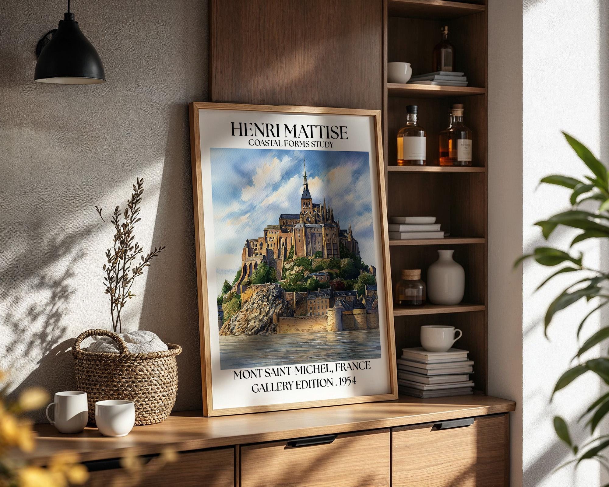 Henri Mattise Mont Saint-Michel Poster - French Travel Wall Art Print