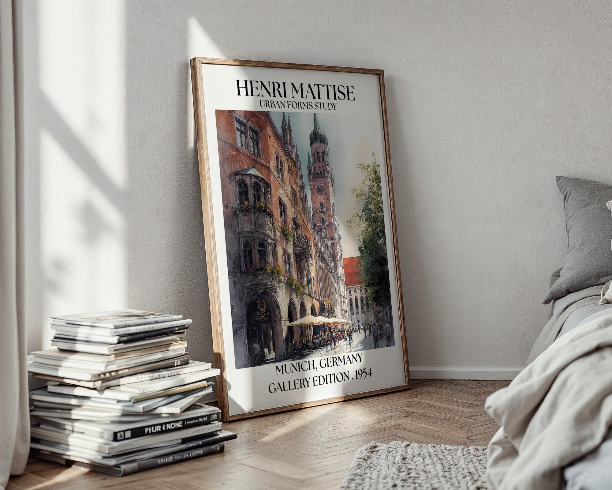 Henri Mattise Munich Poster – Bavarian Travel Wall Art Print