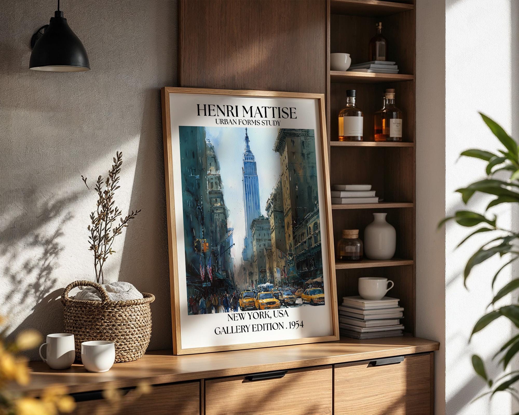 Henri Mattise New York Poster - NYC Watercolour Travel Art