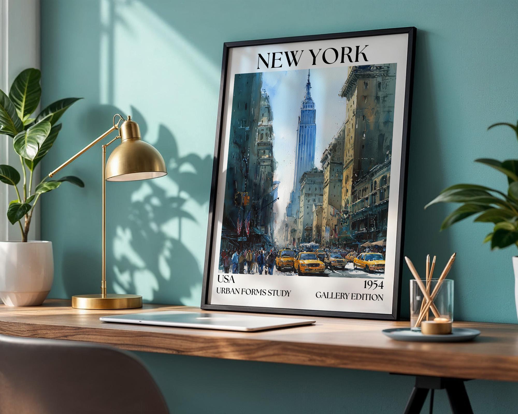 New York Henri Mattise Poster - NYC Travel Wall Art Print