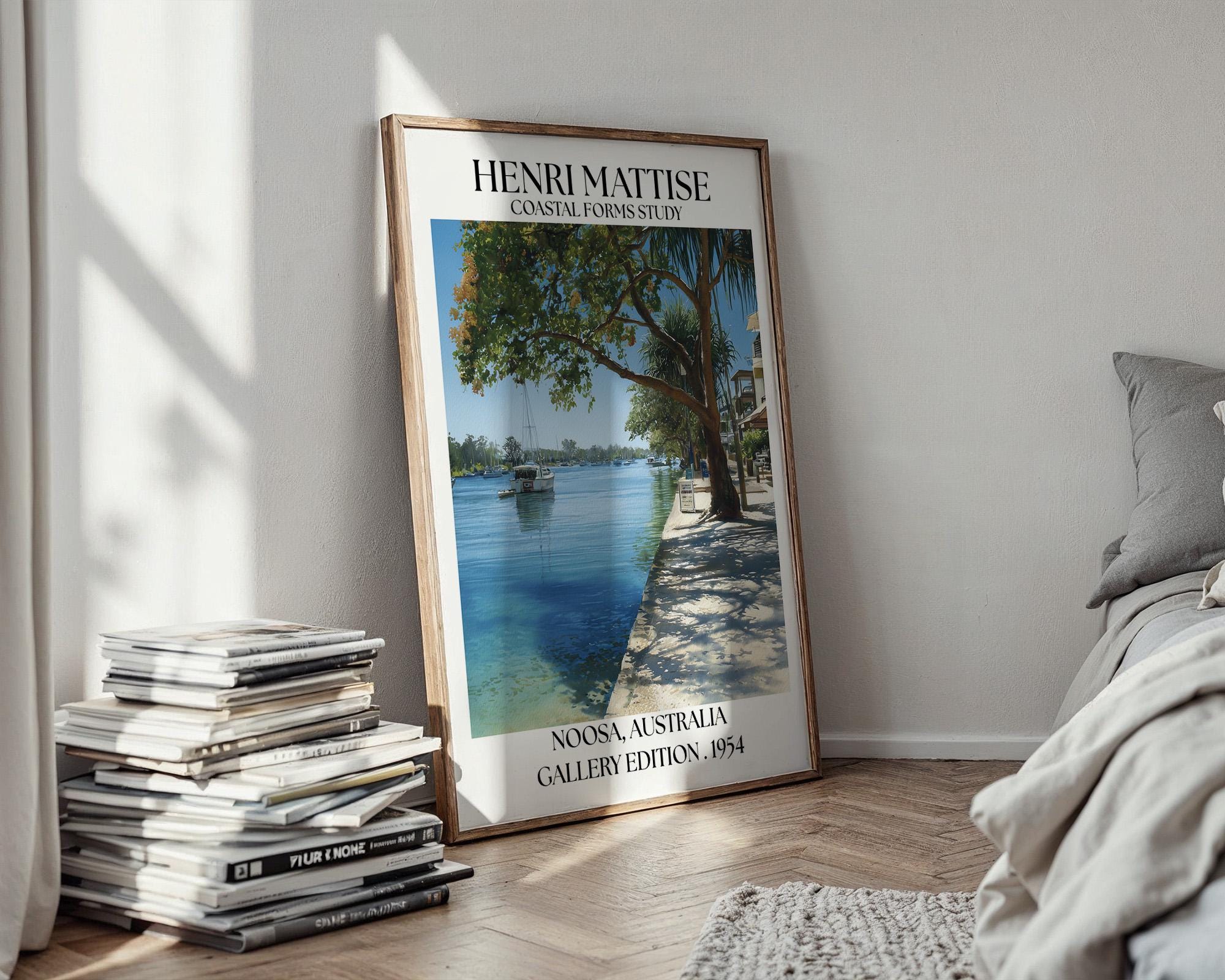 Henri Mattise Noosa Poster - Sunshine Coast Travel Wall Art