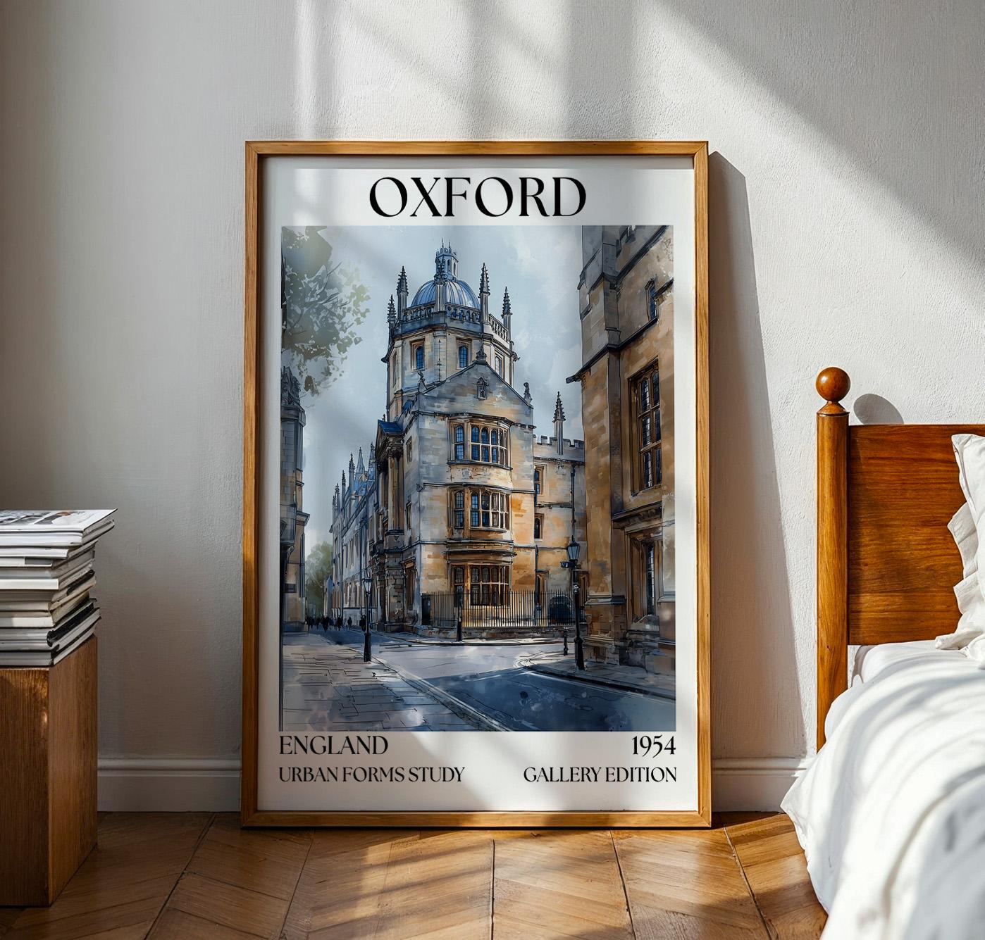 Oxford Henri Mattise Poster - Oxford Cityscape Wall Art
