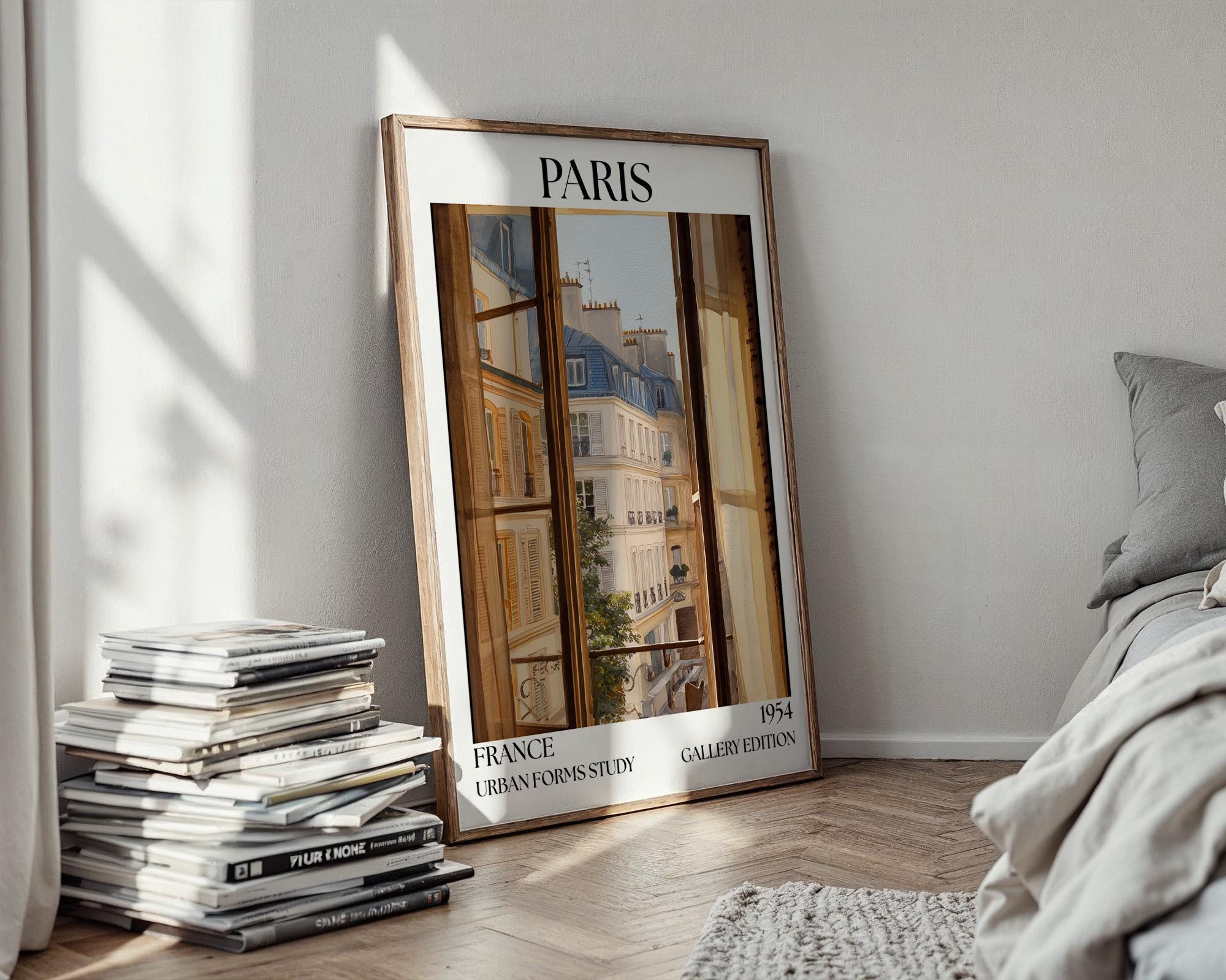 Paris Henri Mattise Open Window Poster - France Watercolour Art