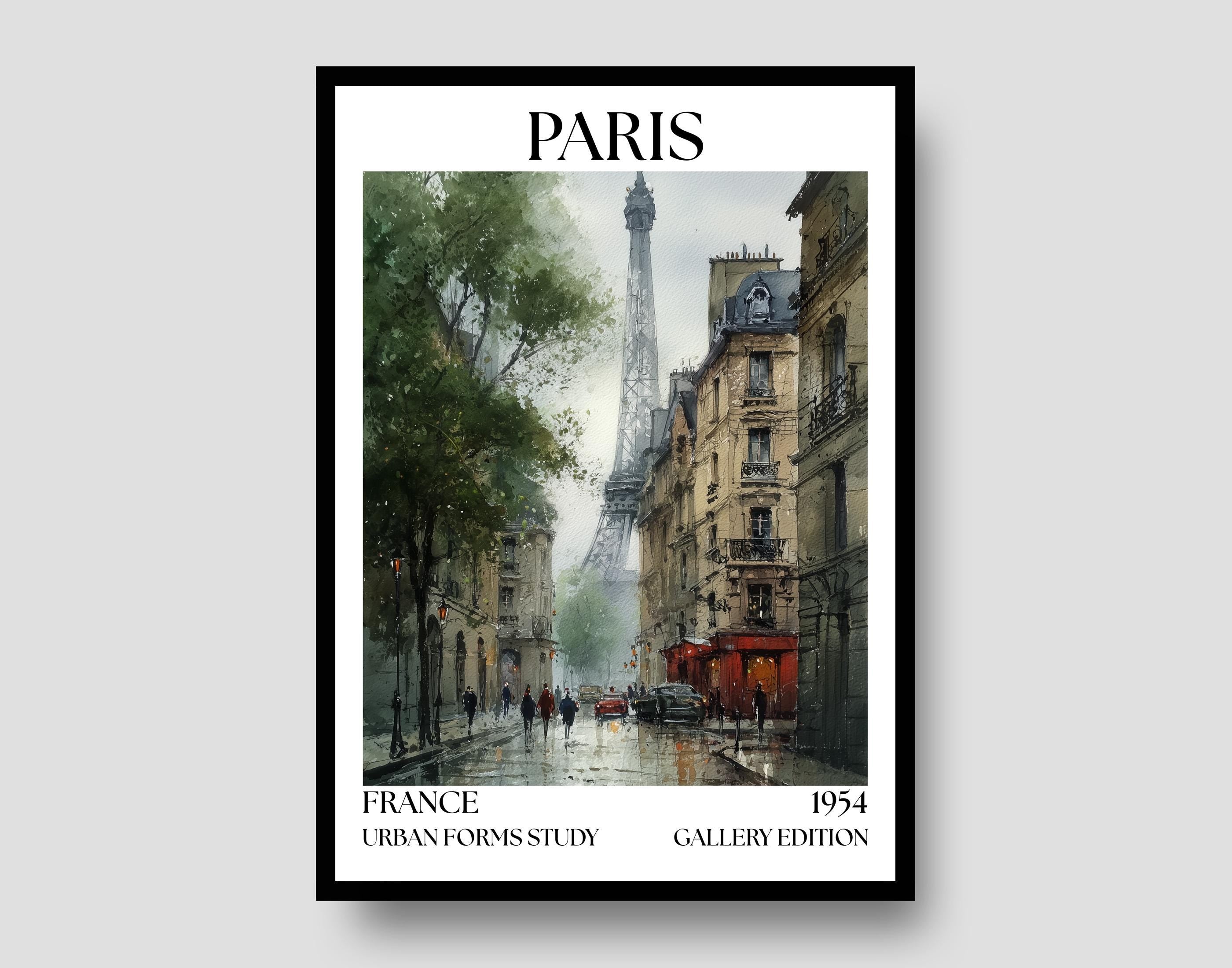 Paris Henri Mattise Poster - Eiffel Tower, France Wall Art Print