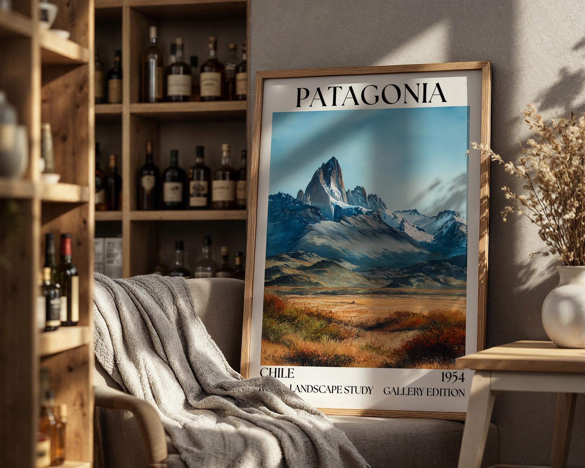 Patagonia Henri Mattise Poster - Fitz Roy Wall Art Print