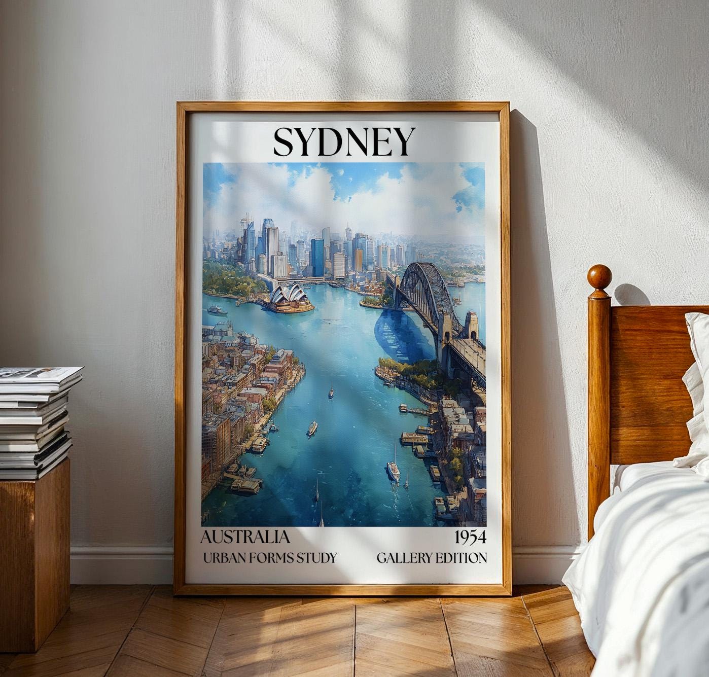 Sydney Henri Mattise Poster - Sydney Opera House, Harbour Bridge Print