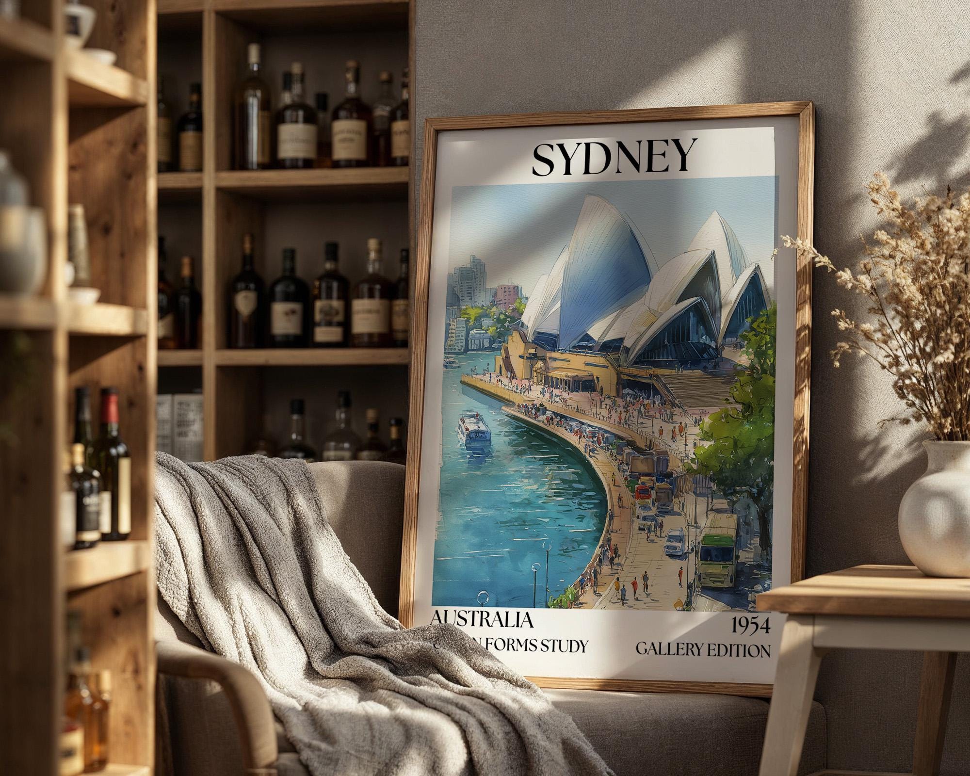 Sydney Opera House Poster - Henri Mattise Australia Travel Wall Art