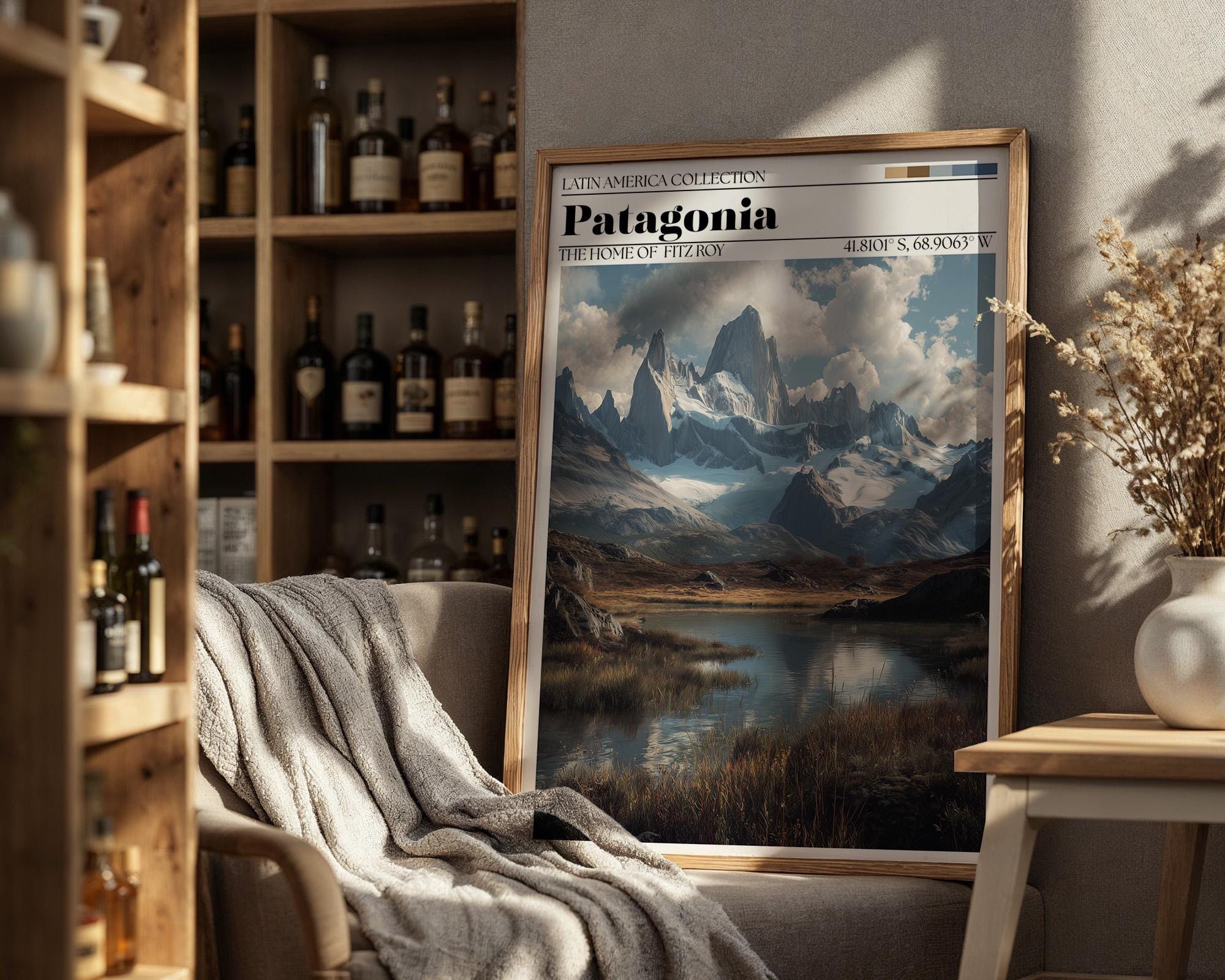 Fitz Roy Patagonia Poster – Patagonia Travel Wall Art Print
