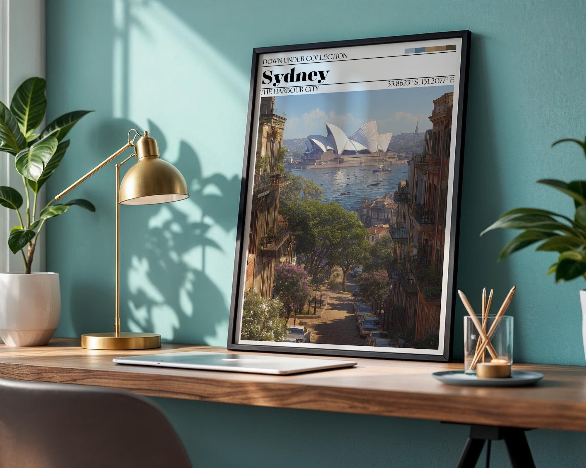 Sydney Poster – Opera House Travel Wall Art - Australia Print