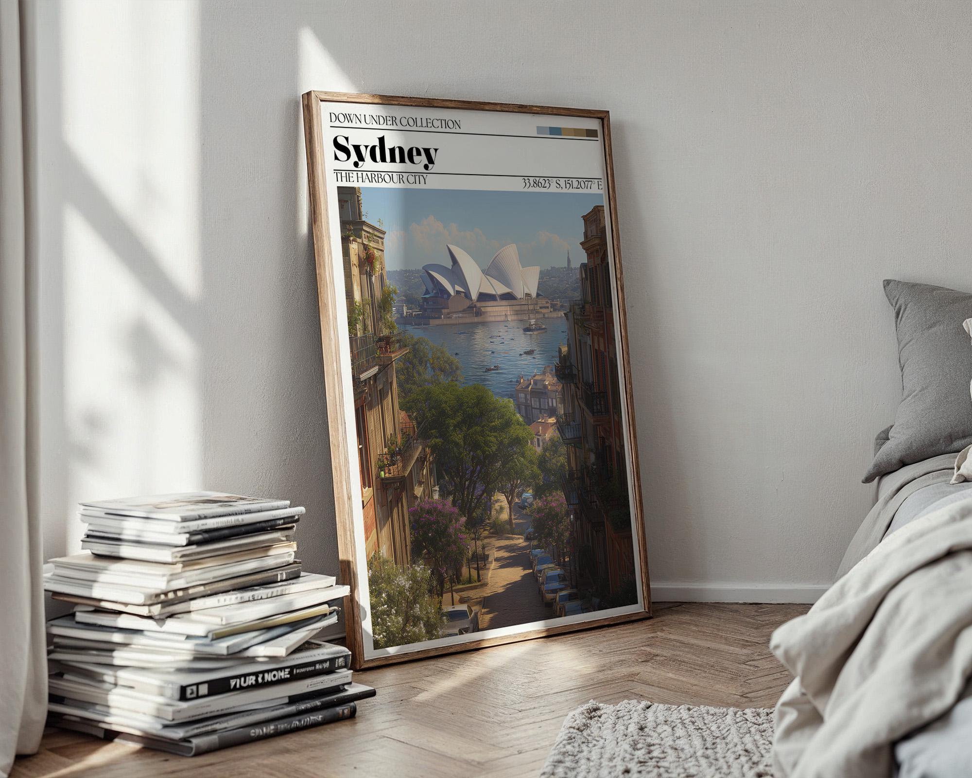 Sydney Poster – Opera House Travel Wall Art - Australia Print