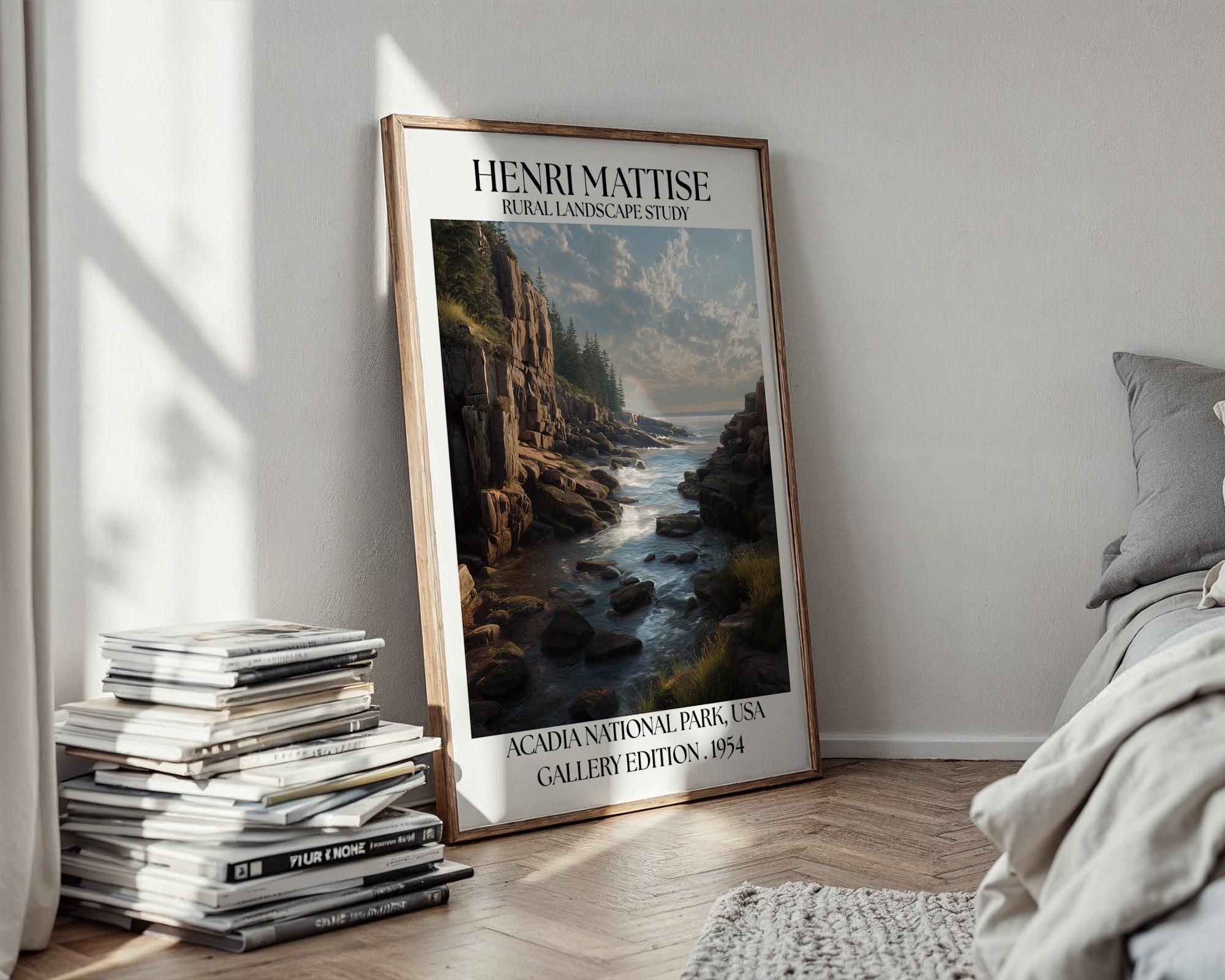 Henri Mattise Acadia National Park Poster – Acadia Travel Wall Art