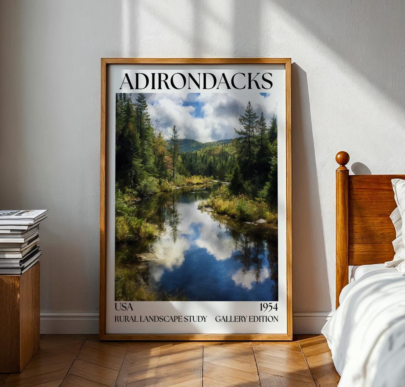 Adirondack National Park Henri Mattise Poster - New York State Travel Print