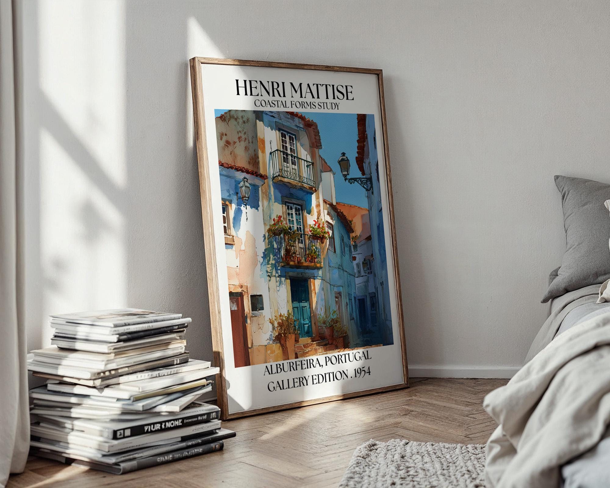 Henri Mattise Albufeira Poster - Portugal Travel Wall Art Print