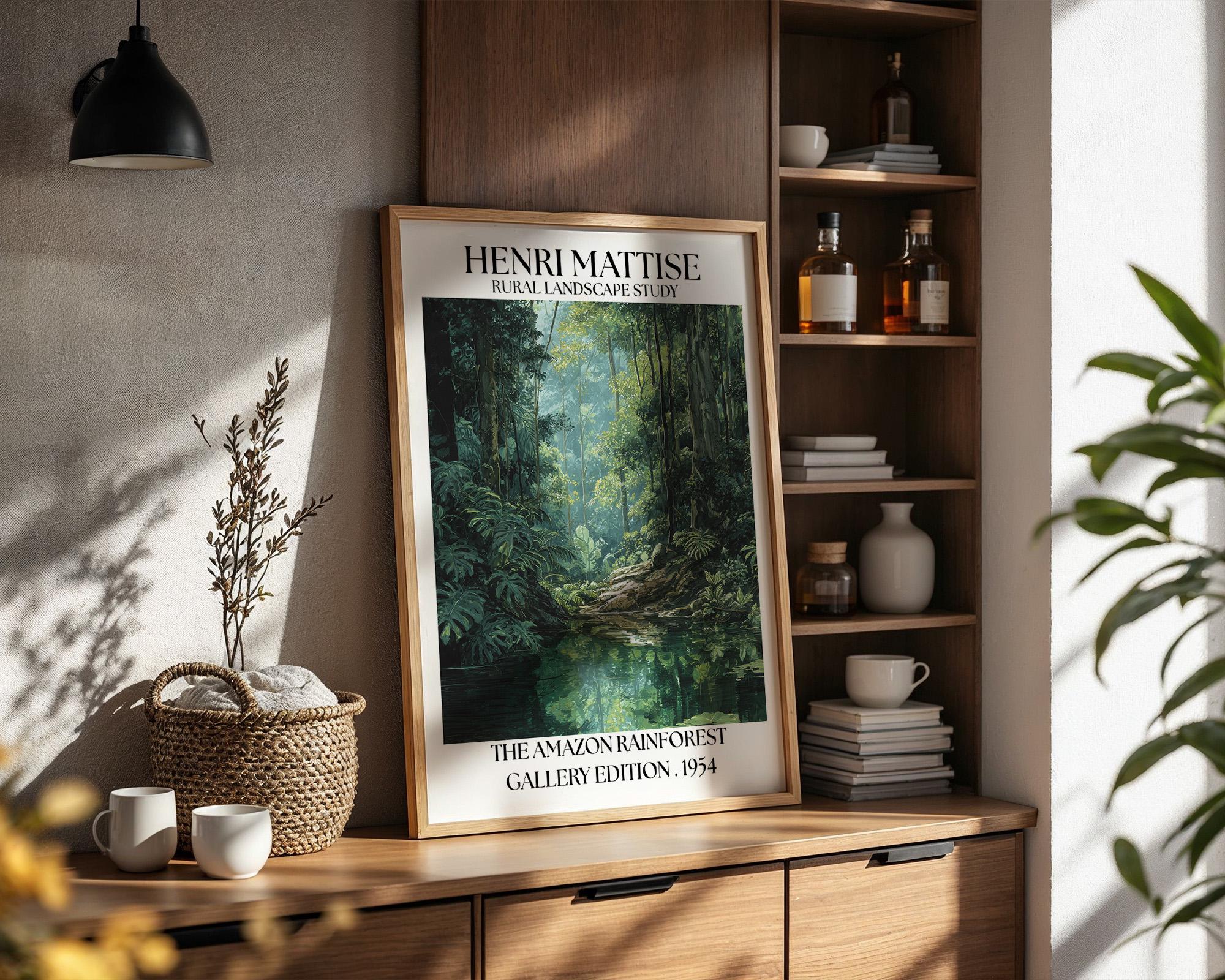 Henri Mattise Amazon Rainforest Poster - Amazon Travel Wall Art