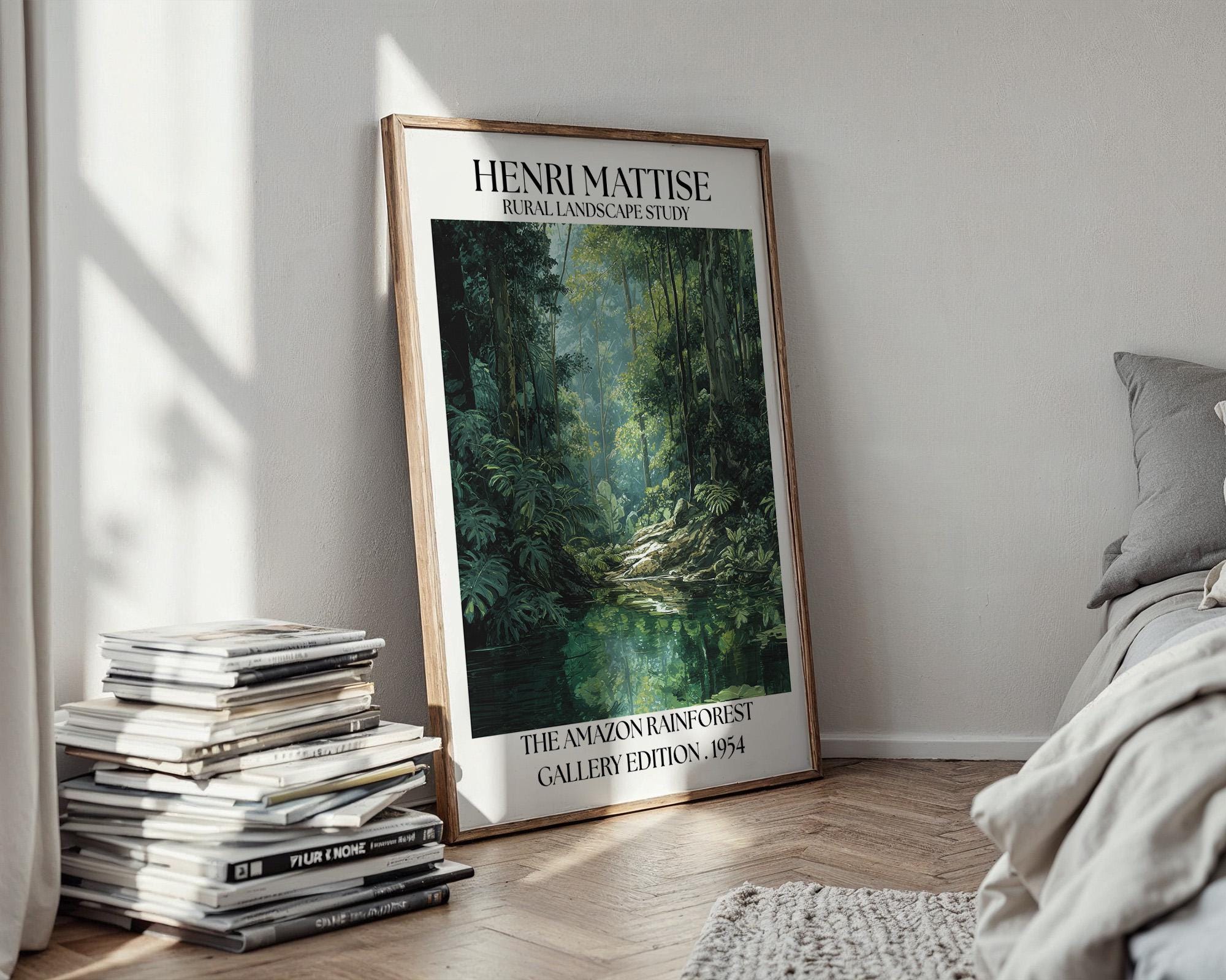 Henri Mattise Amazon Rainforest Poster - Amazon Travel Wall Art