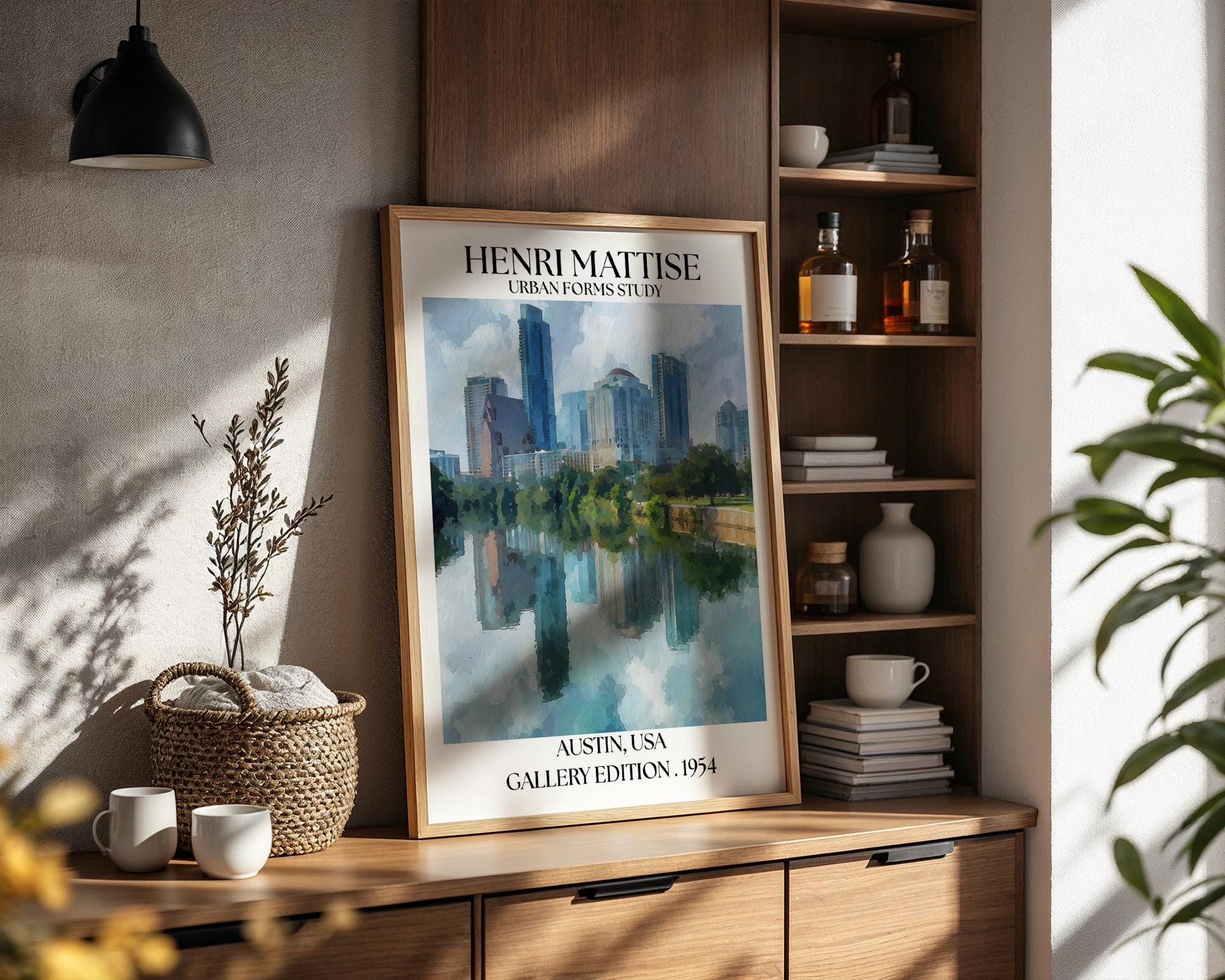 Henri Mattise Austin Texas Travel Poster – Austin Wall Art Print