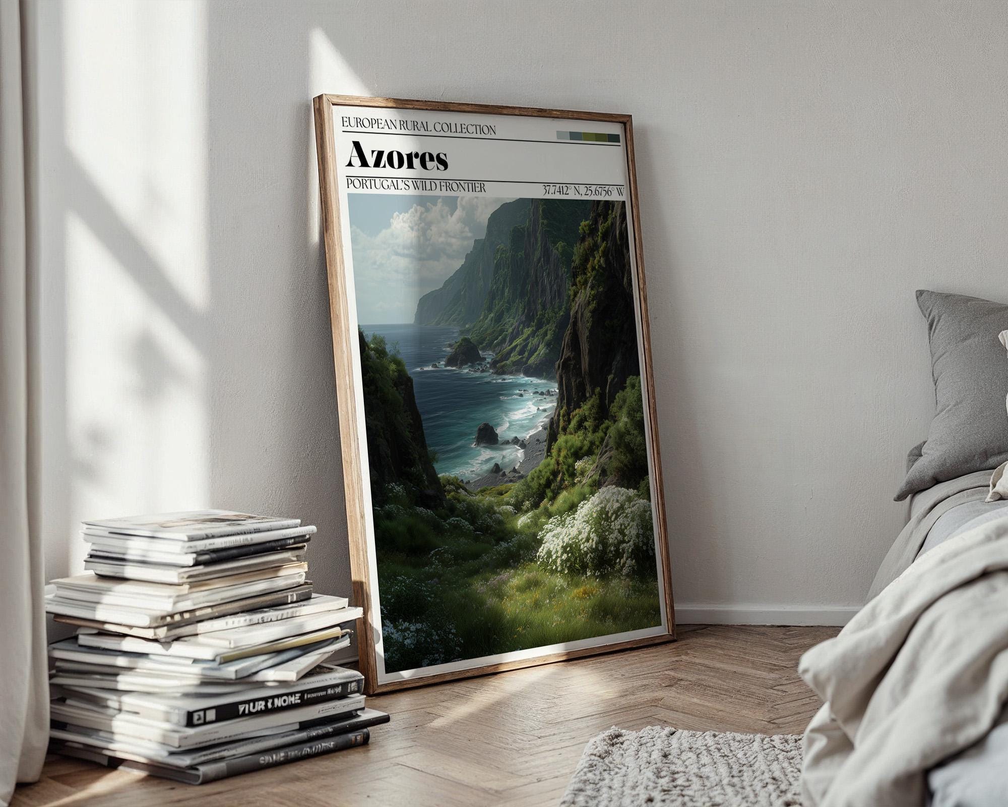 Azores Portugal Poster - Portugal Travel Wall Art