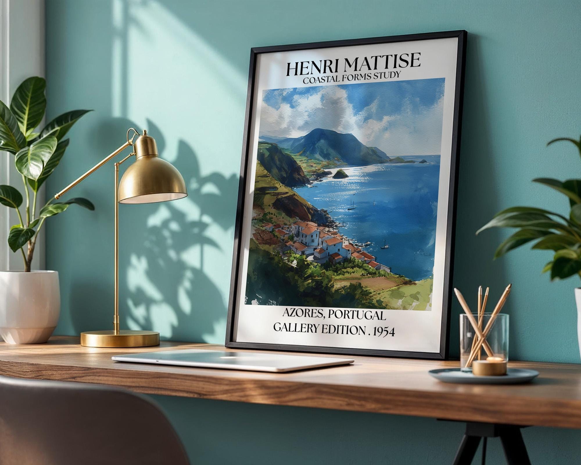 Henri Mattise Azores Travel Poster – Azores Portugal Wall Art Print