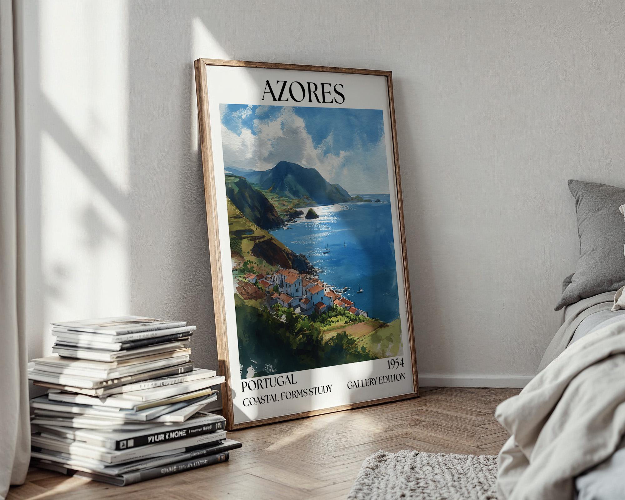 Azores Henri Mattise Poster – Portugal Travel Wall Art Print