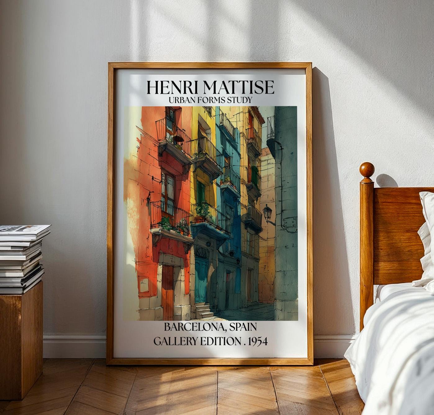 Barcelona Henri Mattise Travel Poster - Barcelona Wall Art Print