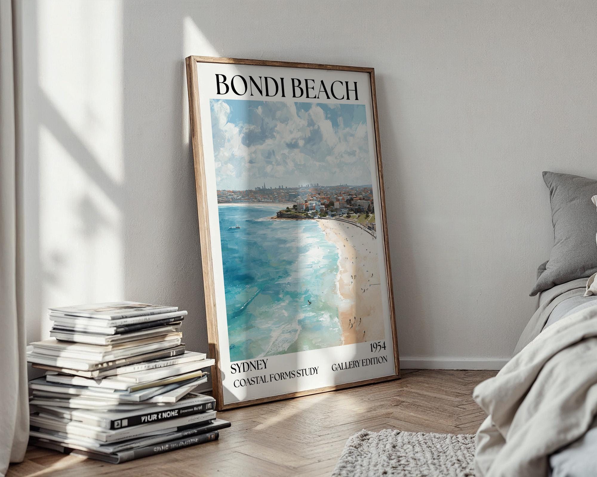 Henri Mattise Bondi Beach Travel Poster - Sydney Wall Art Print