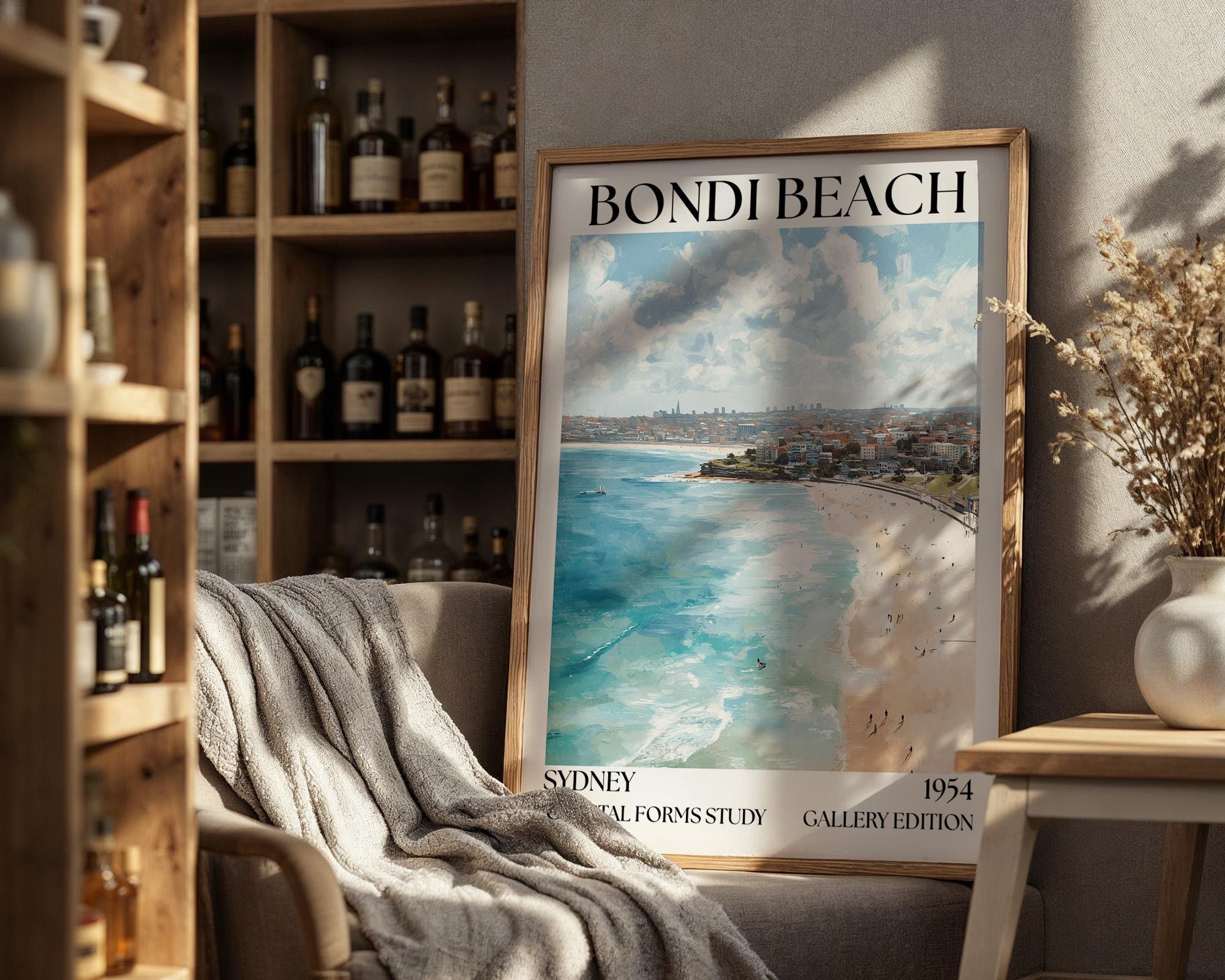 Henri Mattise Bondi Beach Travel Poster - Sydney Wall Art Print