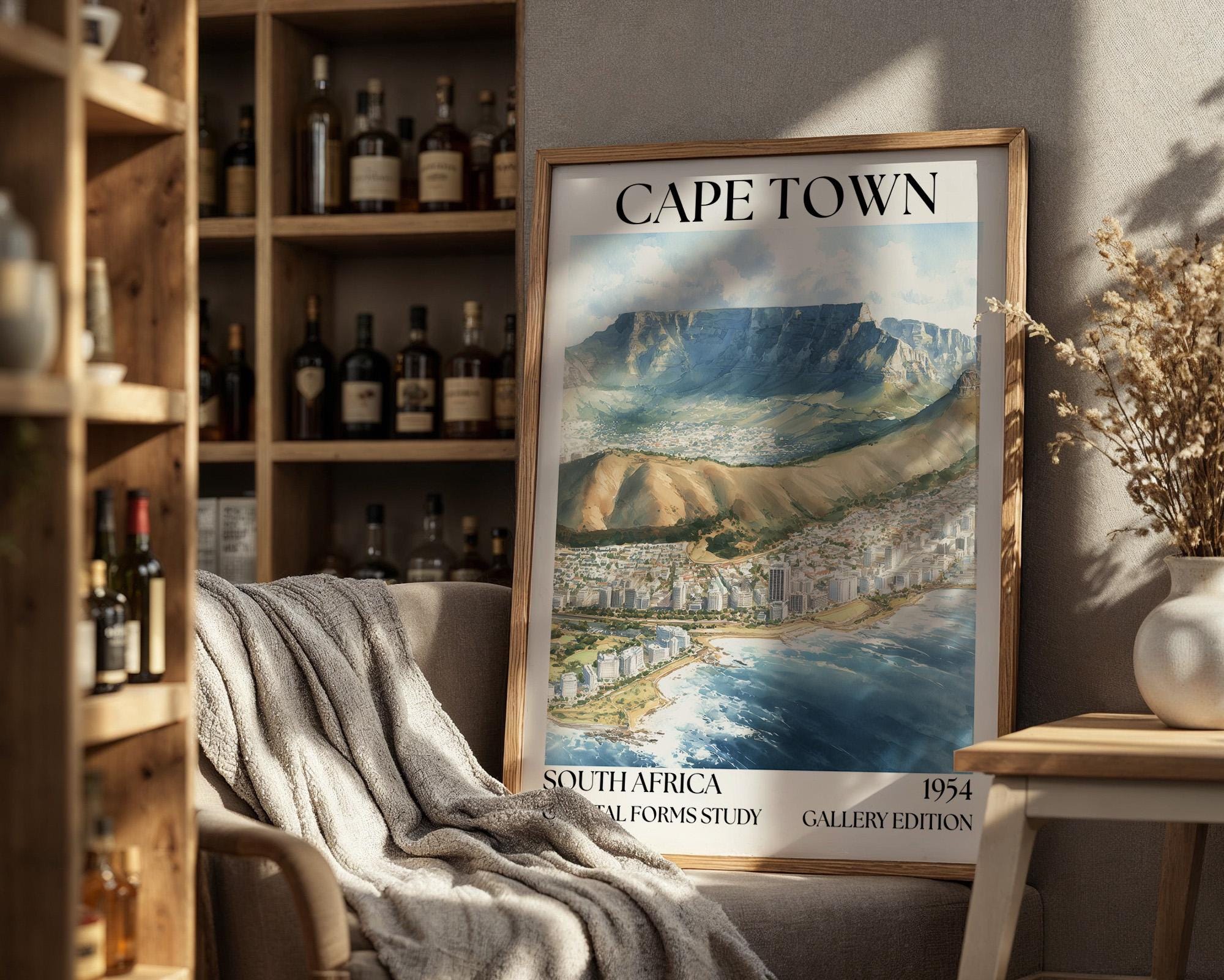 Cape Town Henri Mattise Poster - South Africa Travel Wall Art Print