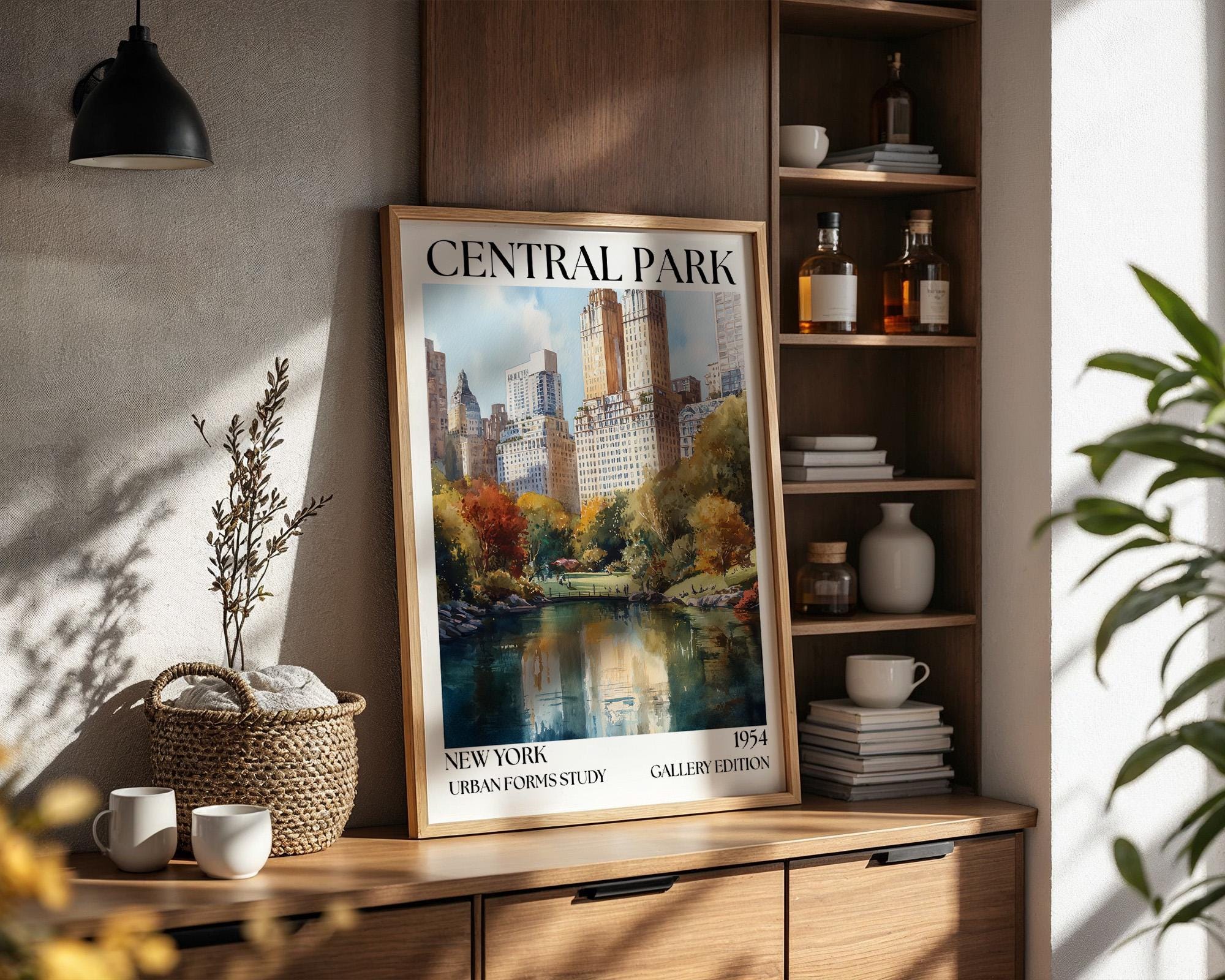 Central Park New York Poster - Henri Mattise Travel Wall Art