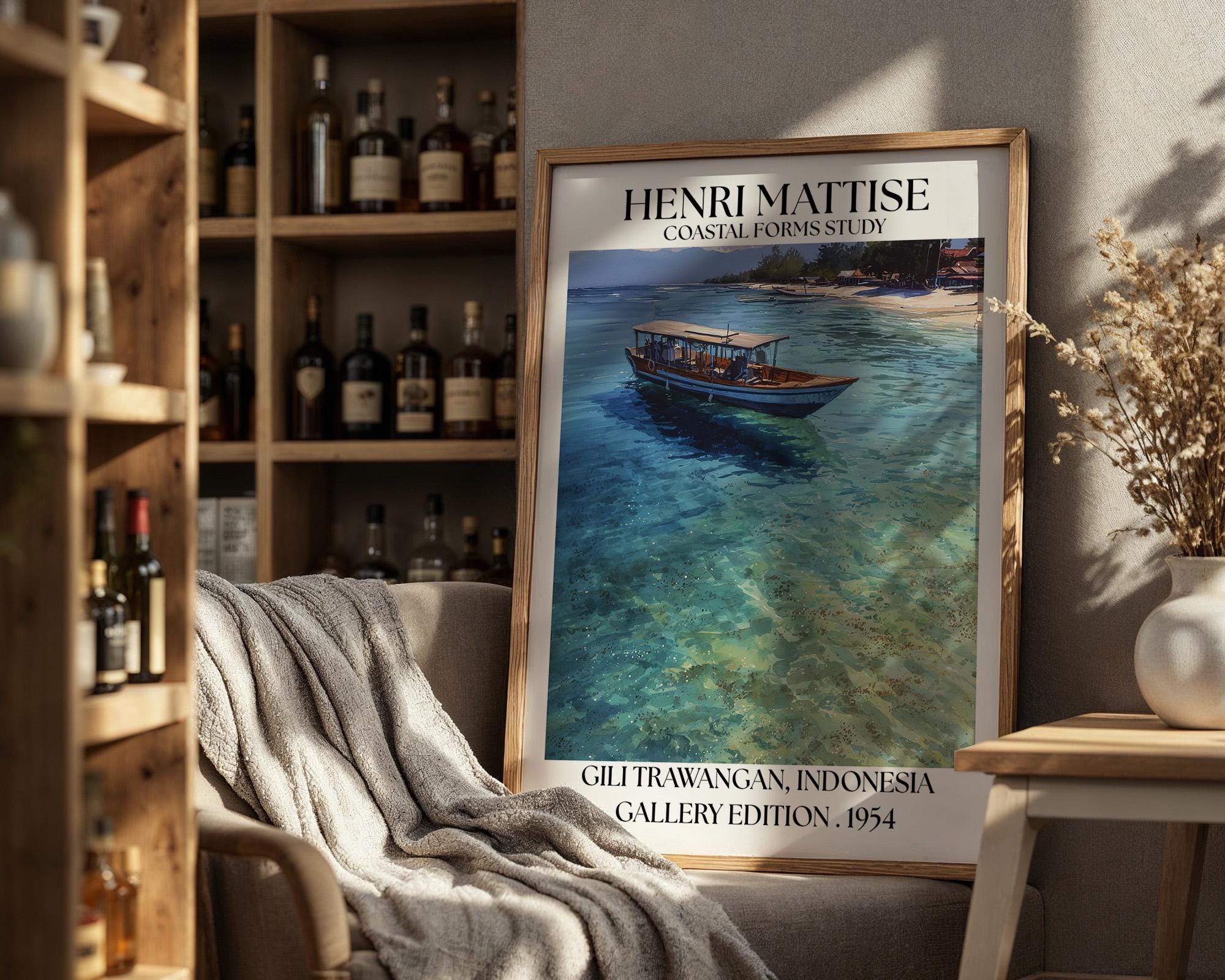 Henri Mattise Gili Trawangan Poster - Bali Travel Wall Art Print
