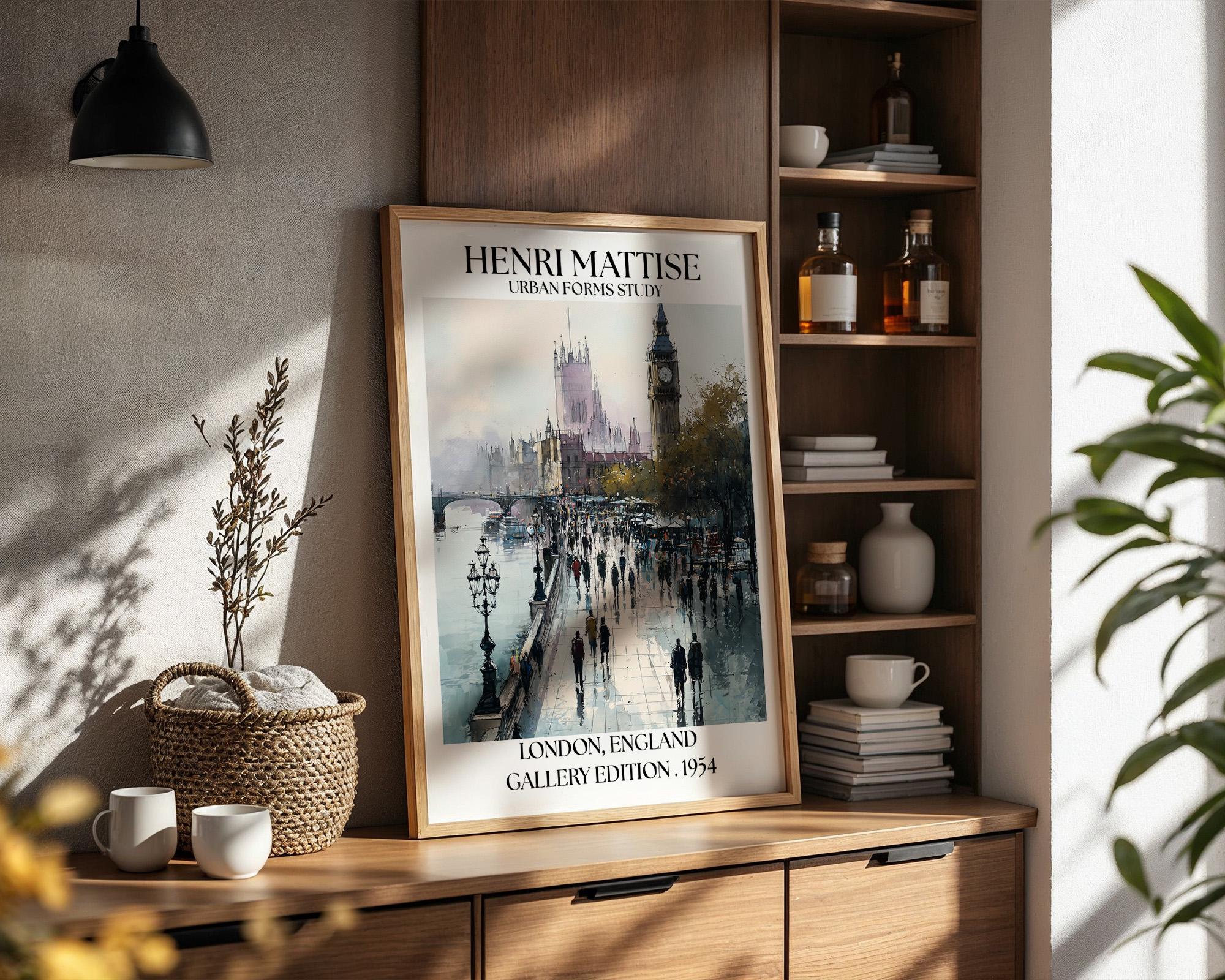 Henri Mattise London Poster - Big Ben Travel Wall Art Print