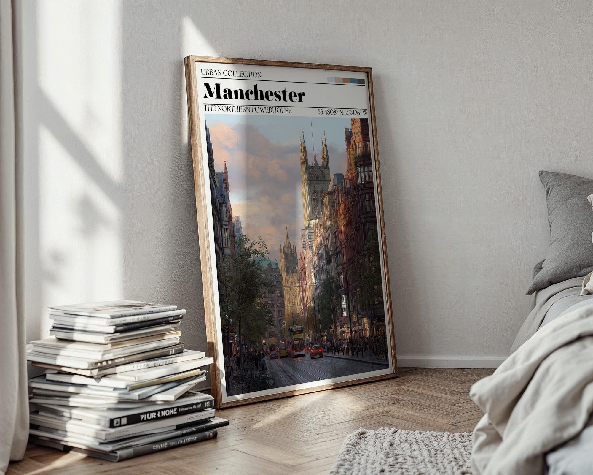 Manchester Travel Poster - Manchester Wall Art Print