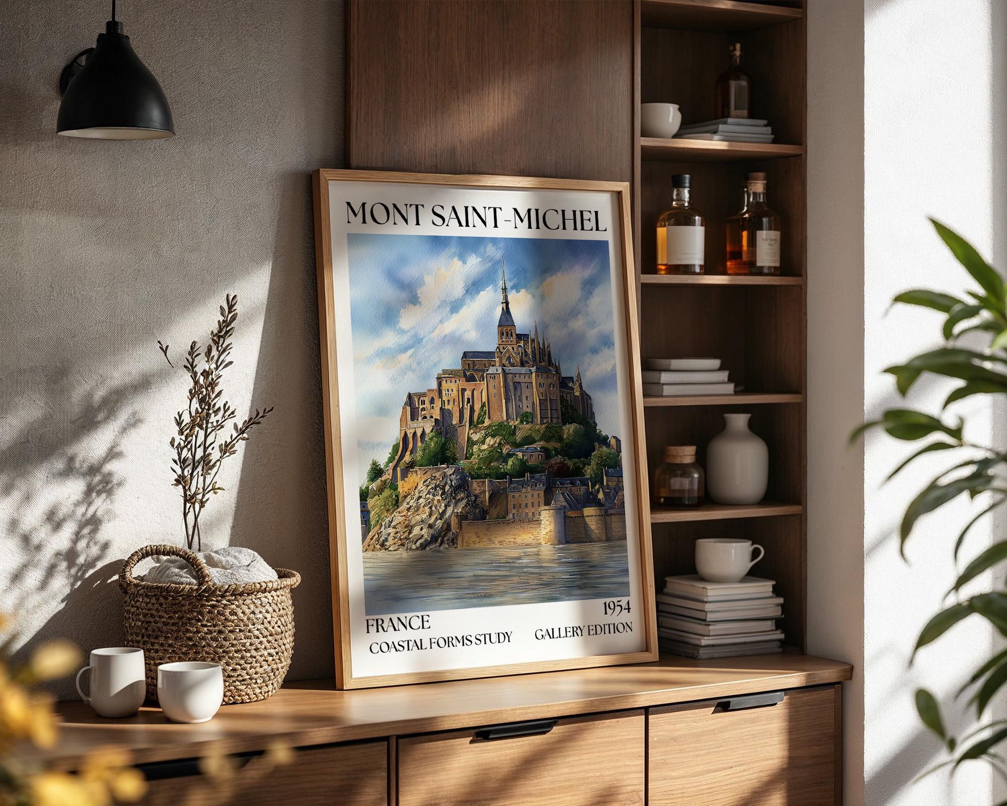 Mont Saint-Michel Henri Mattise Poster - Normandy, France Wall Art